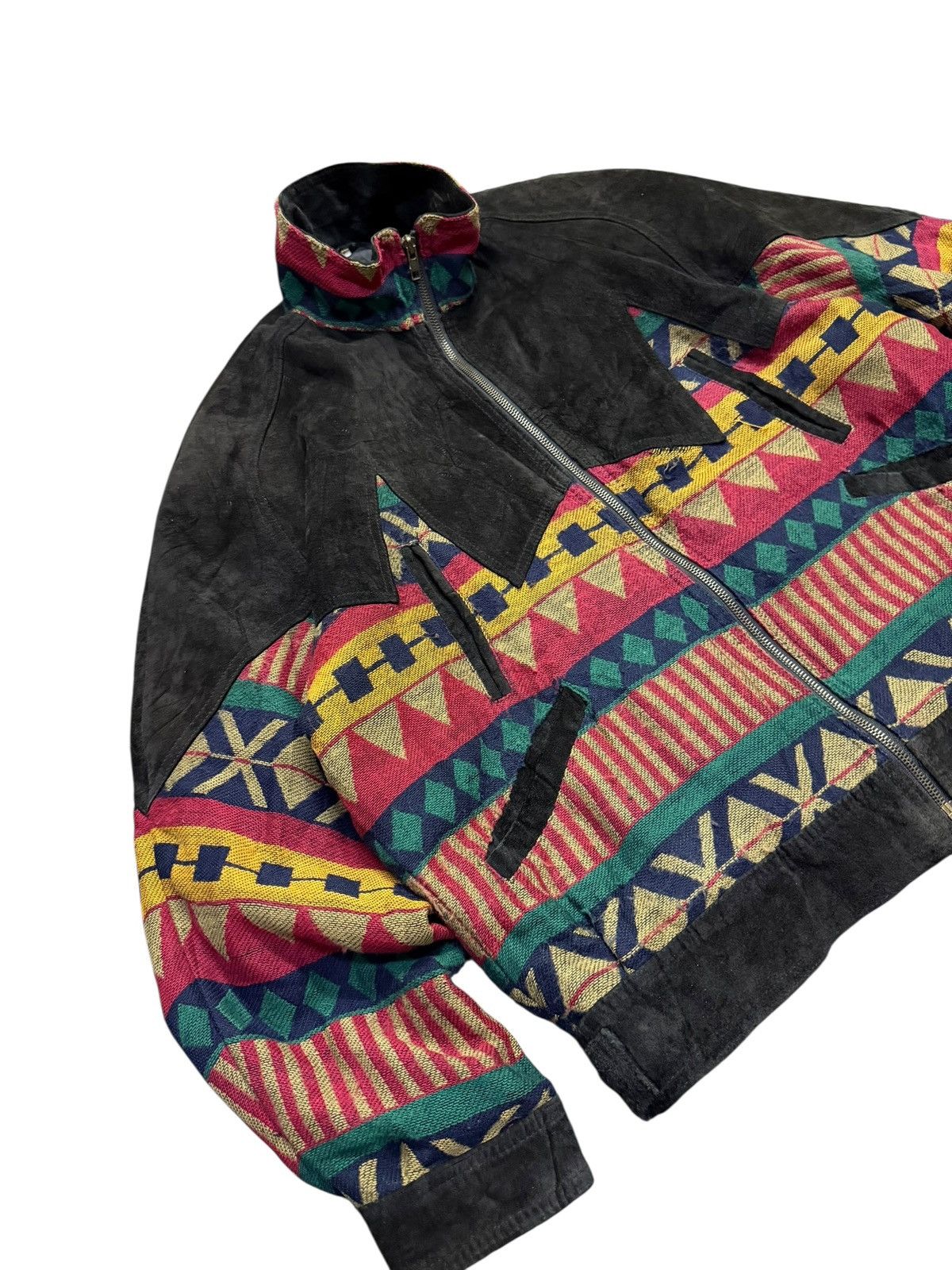 Vintage Vintage 80s Petit Lapin by Pollo Navajo Bomber Jacket Size US L / EU 52-54 / 3 - 3 Thumbnail