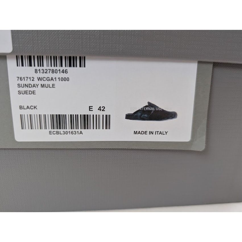 Balenciaga o1rshd1 Q:2 / Sunday Mule Slip On Sandals in Black Size US 9 / EU 42 - 24 Thumbnail
