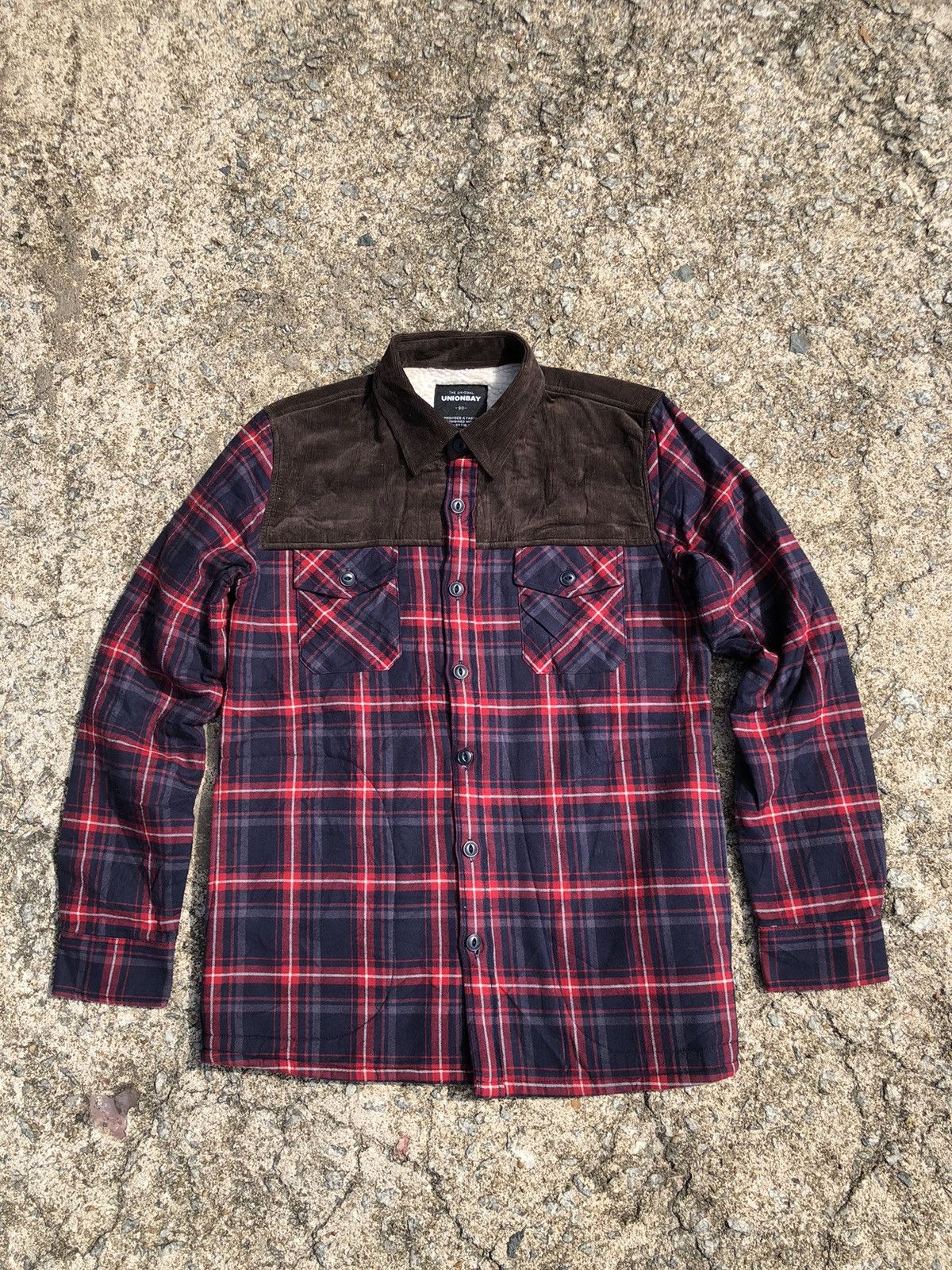 Japanese Brand Vintage Unionbay Plaid Flannel Sherpa Jacket Size US M / EU 48-50 / 2 - 1 Thumbnail