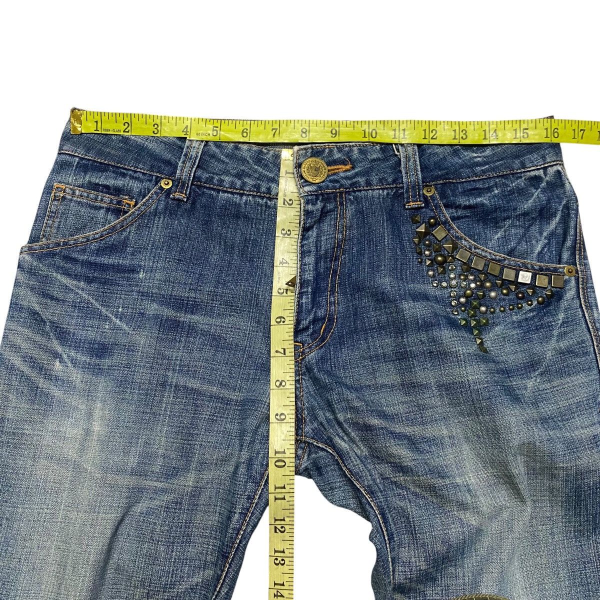 Vintage GLOW NAKED Studded Embellish Denim Skinny Jeans Size US 30 / EU 46 - 21 Thumbnail