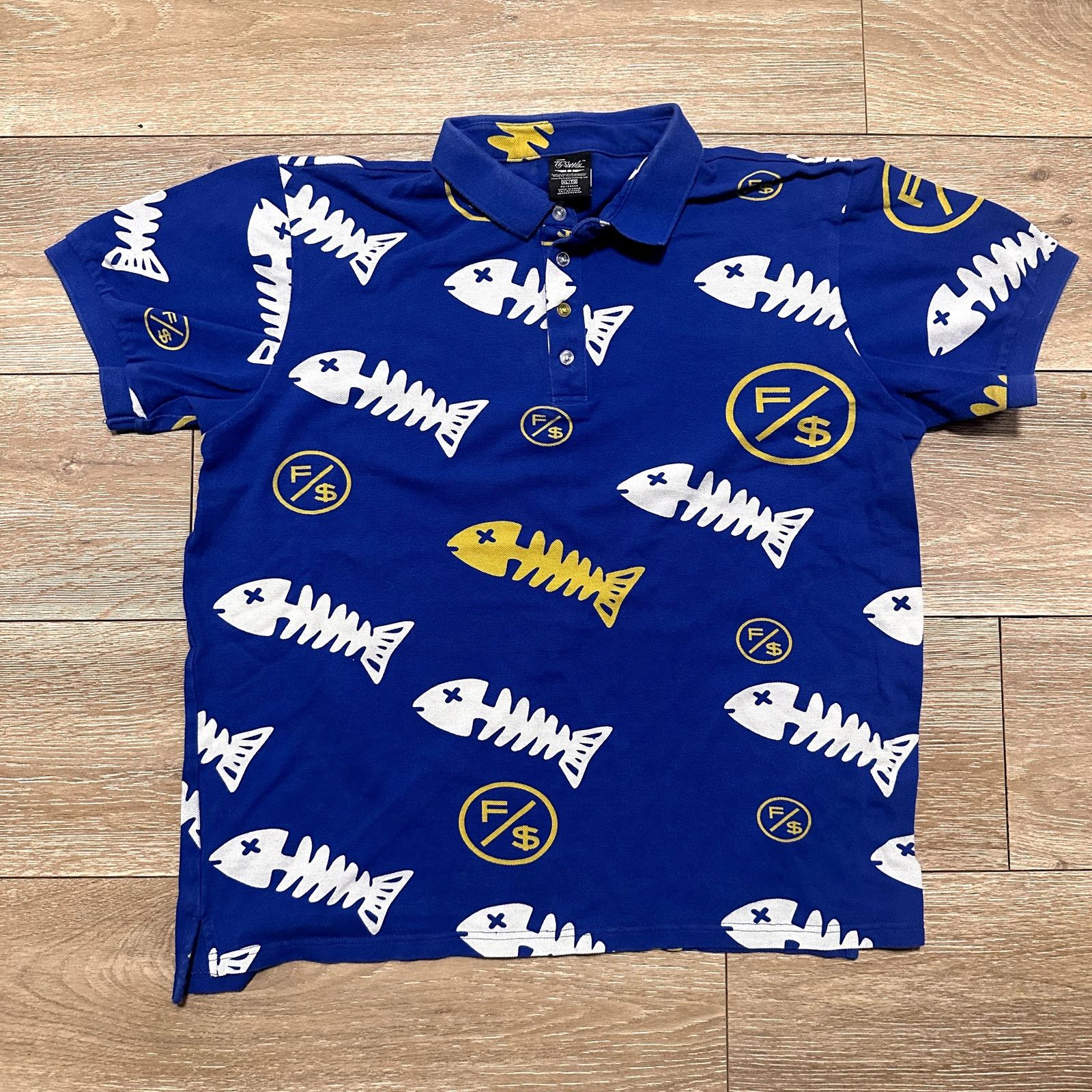 Other Fly Supply Fishscale Blue & Yellow Polo Size XL Size US XL / EU 56 / 4 - 1 Thumbnail