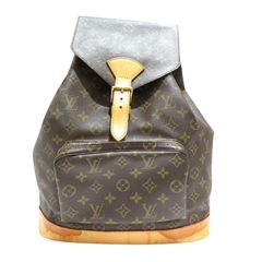 LOUIS VUITTON Montsouris Used Back Pack Monogram Brown M51135 #AG756