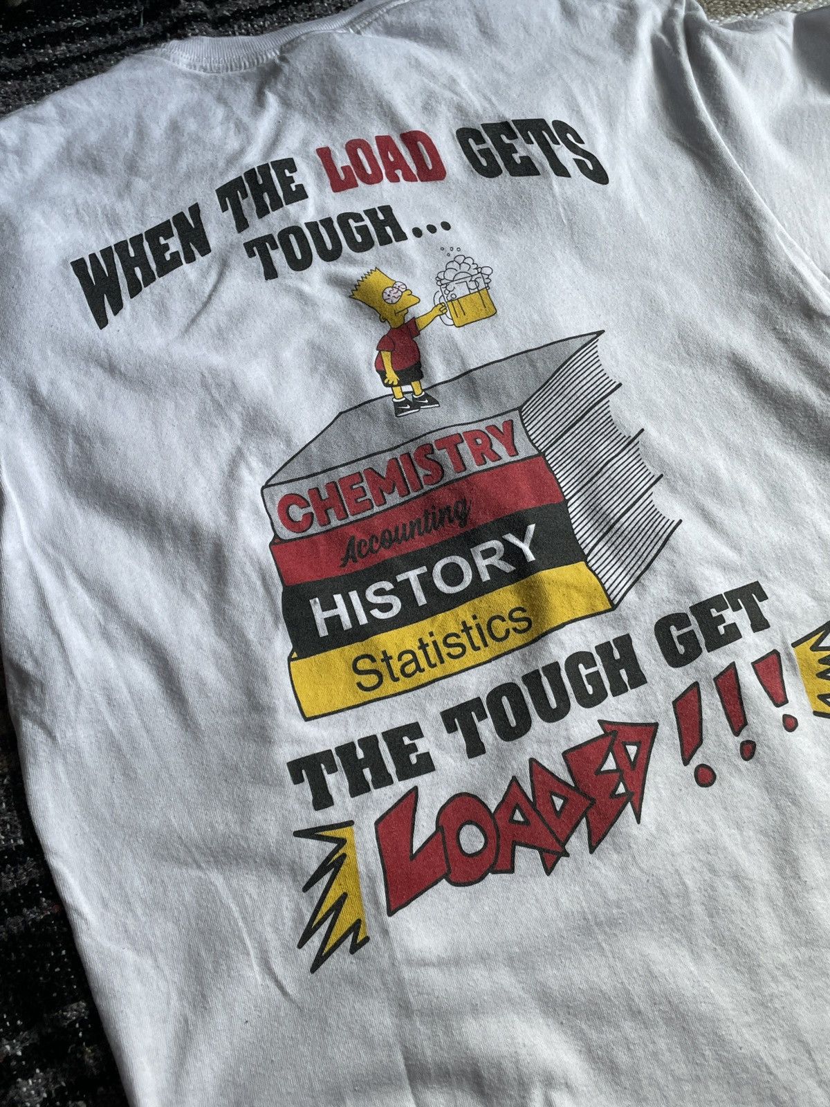 Gildan Crazy Vintage Party On Bart Tee Size US M / EU 48-50 / 2 - 2 Thumbnail
