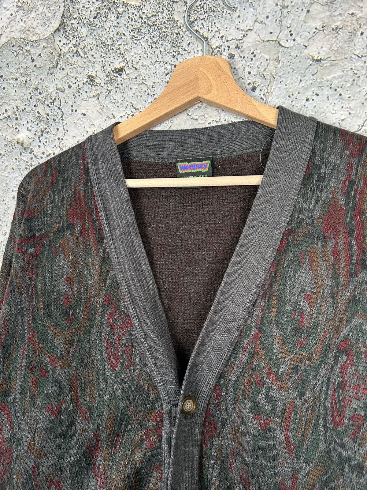 Vintage Vintage Coloured Cable Knit Sweater Wool 90s Avantgarde Size US M / EU 48-50 / 2 - 3 Thumbnail