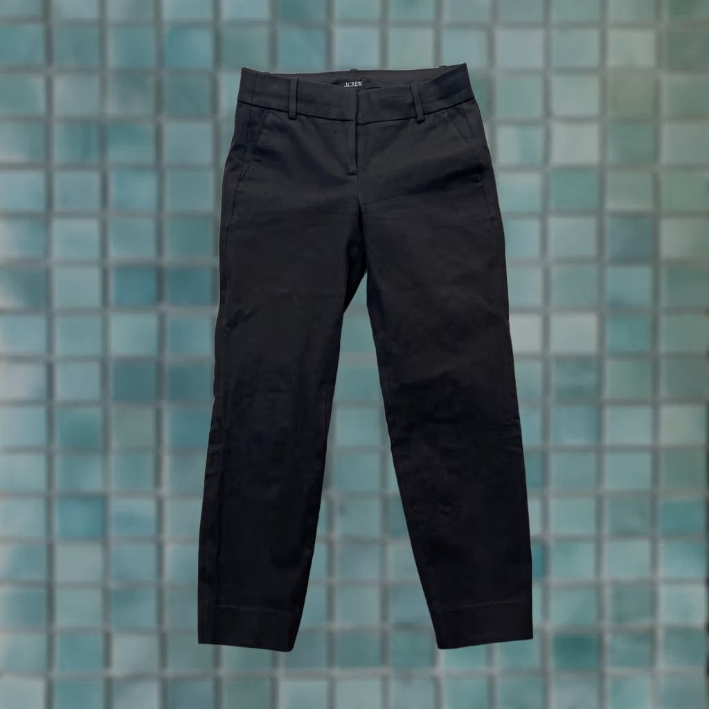 J.Crew J. Crew Pants Slim Ankle Black 00P Womens Stretch Office School Work Straight Front Size 24" / US 00 / IT 34 - 1 Thumbnail