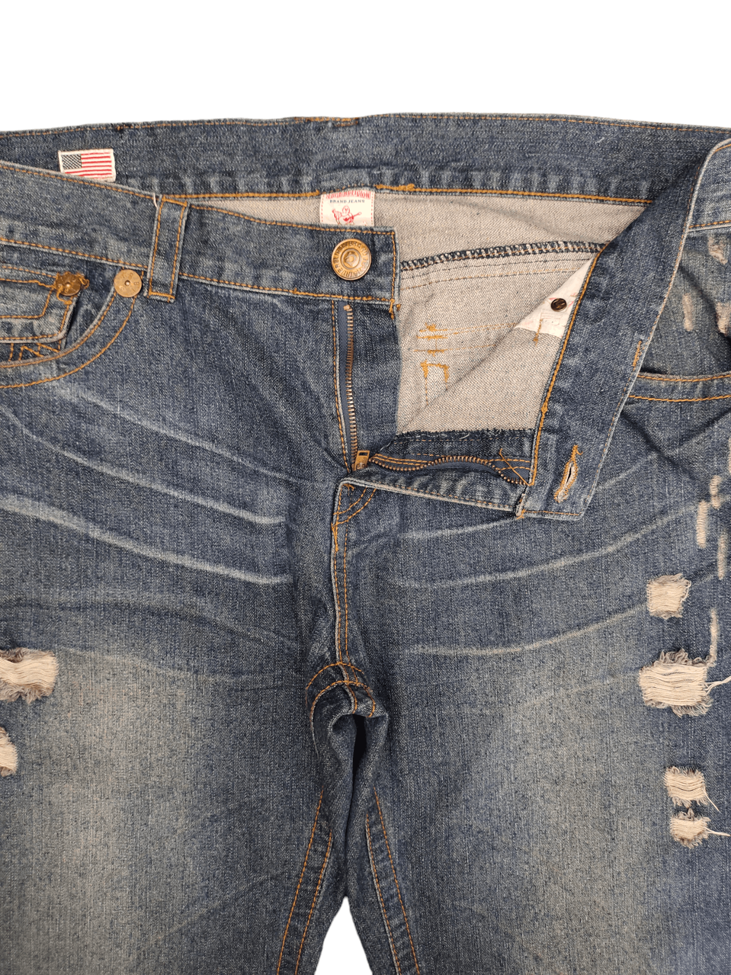 True Religion Baggy Jeans True Religion Distressed Denim Jnco Southpole Size US 42 / EU 58 - 15 Thumbnail