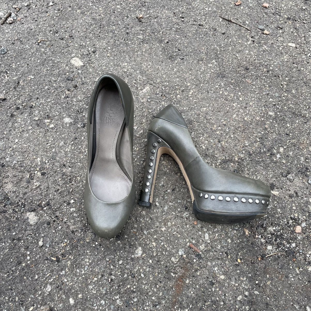 Vince Camuto 36.5 Vince Camuto heels platform rock Leather Pumps chrome Size US 6.5 / IT 36.5 - 1 Thumbnail