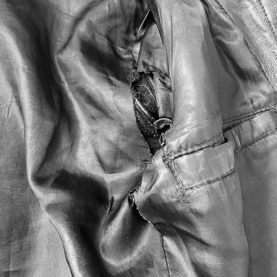 Vintage Vintage leather distressed biker Avant Garde jacket 90s Size S / US 4 / IT 40 - 6 Thumbnail