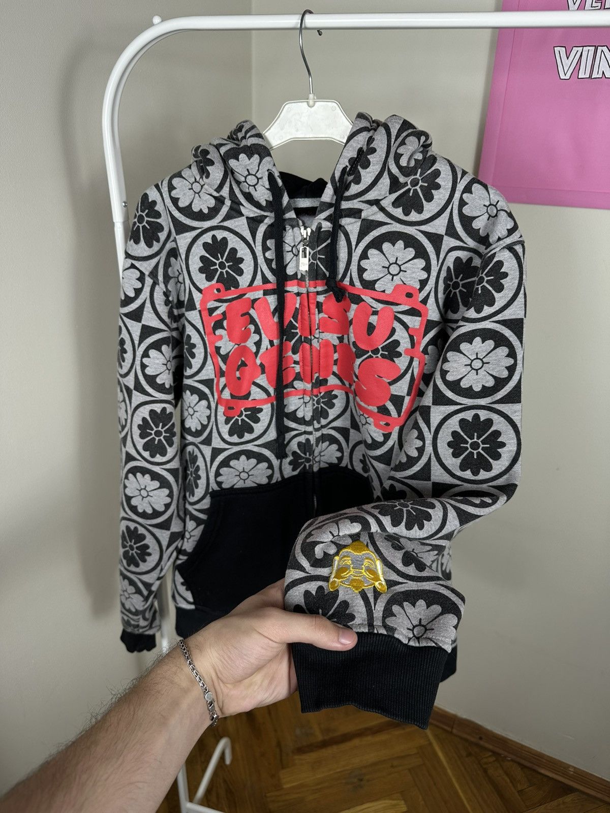 Evisu Evisu Graphic Full Print Zip Hoodie Vintage Embroidered Size US XL / EU 56 / 4 - 8 Thumbnail