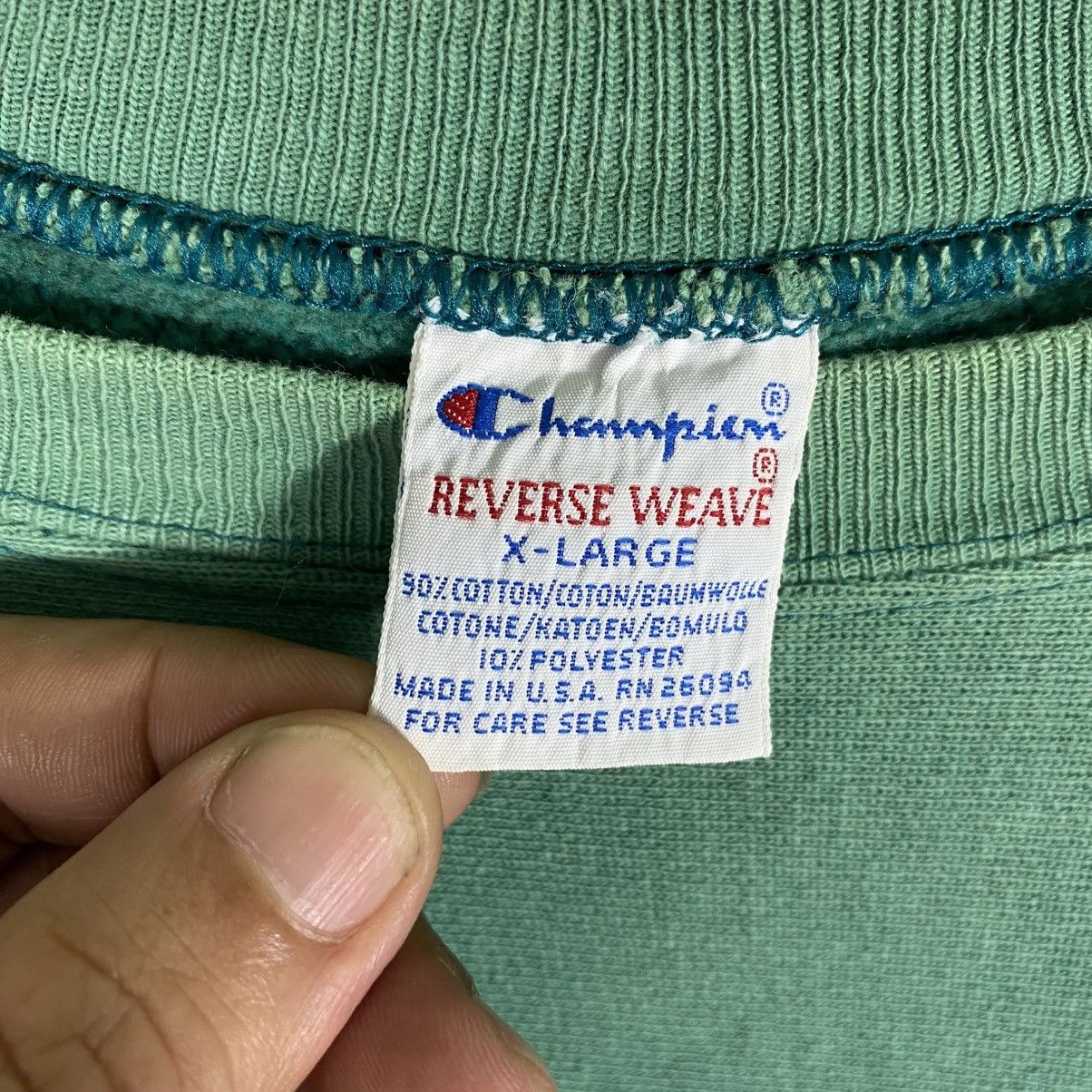Champion × Vintage Vintage 90s Champion Reverse Weave XL Size Green Colour Size US XL / EU 56 / 4 - 7 Thumbnail