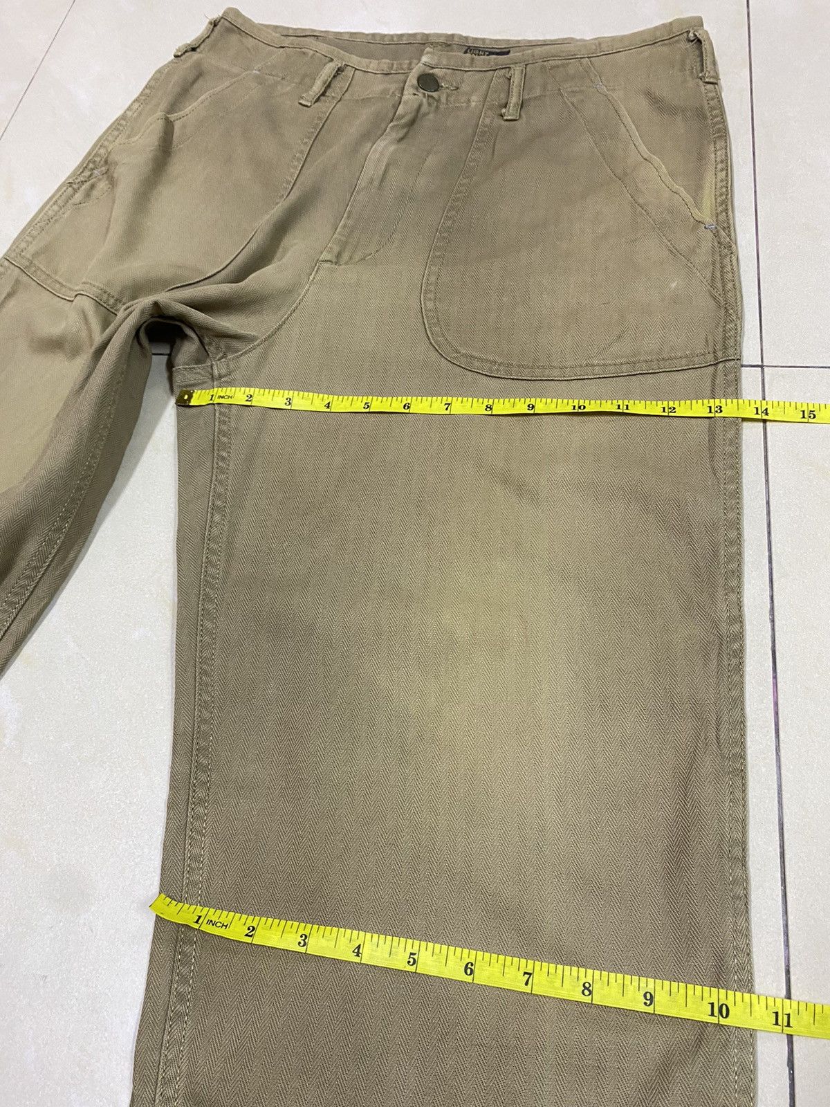 Japanese Brand Orslow Inspired HBT Wide Leg Pants Faded Size US 32 / EU 48 - 16 Thumbnail