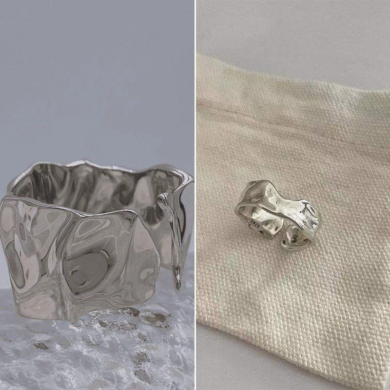 Jewelry Vintage Jewelry Rings Open Size Chrome Ring (Size 7-13) Size ONE SIZE - 6 Thumbnail