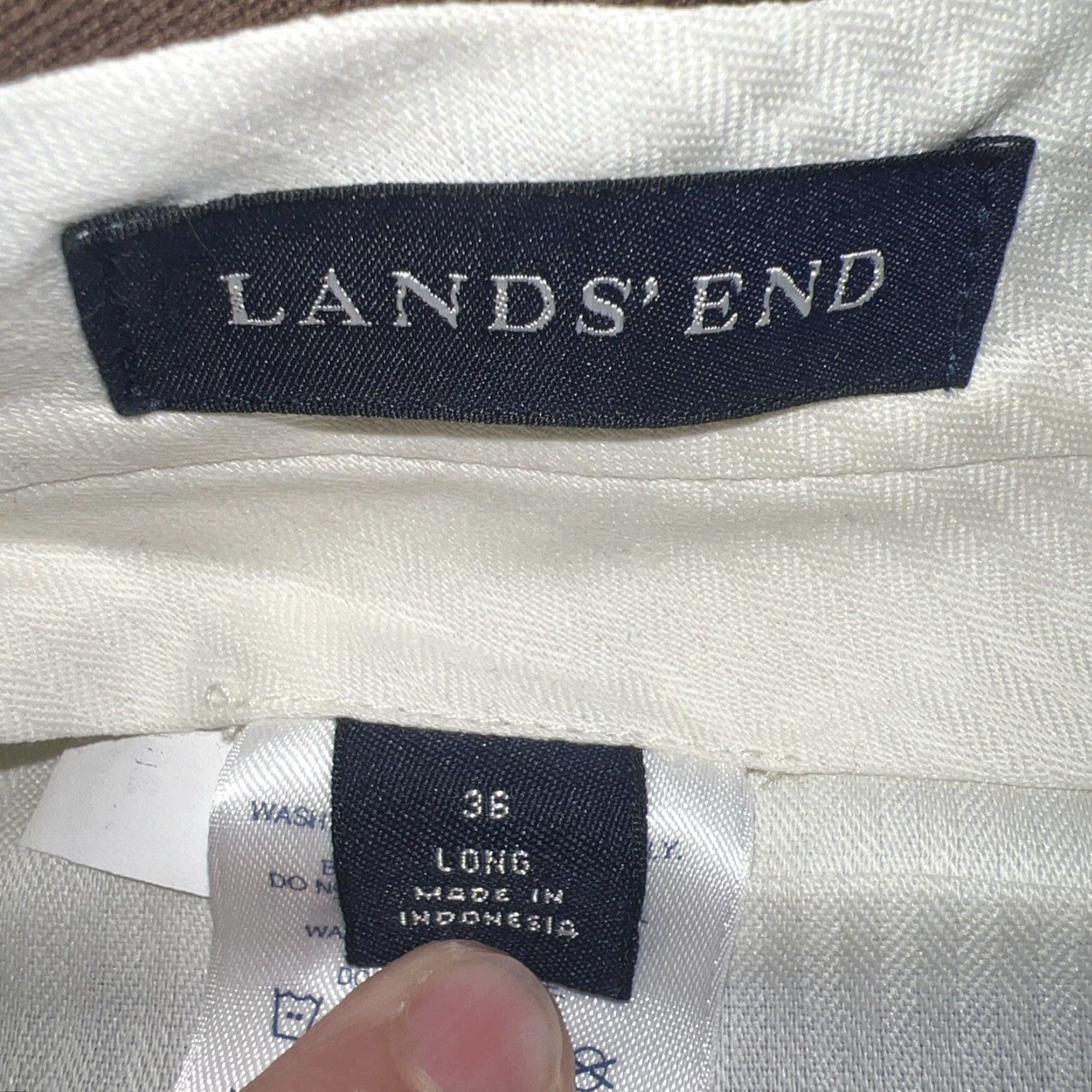 Lands' End VINTAGE Lands' End Brown NWT Dress Pants Mens 36x29 Size US 36 / EU 52 - 5 Thumbnail