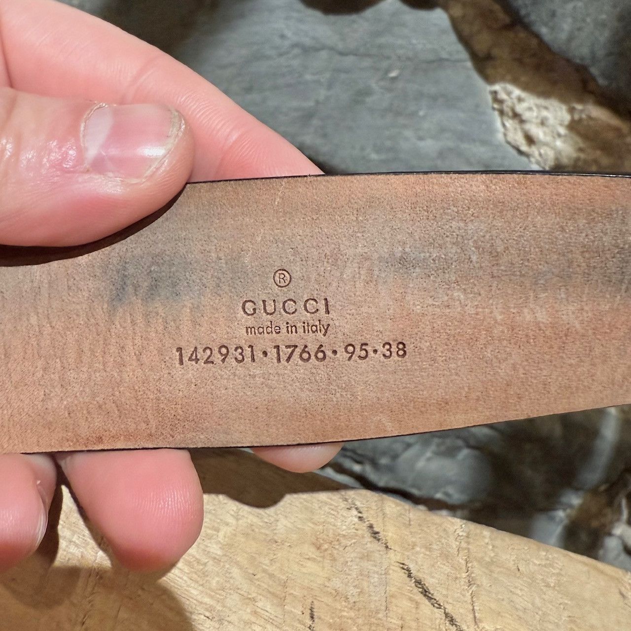 Gucci Gucci Interlocking GG Supreme Brown Leather Belt Size 34 - 7 Thumbnail