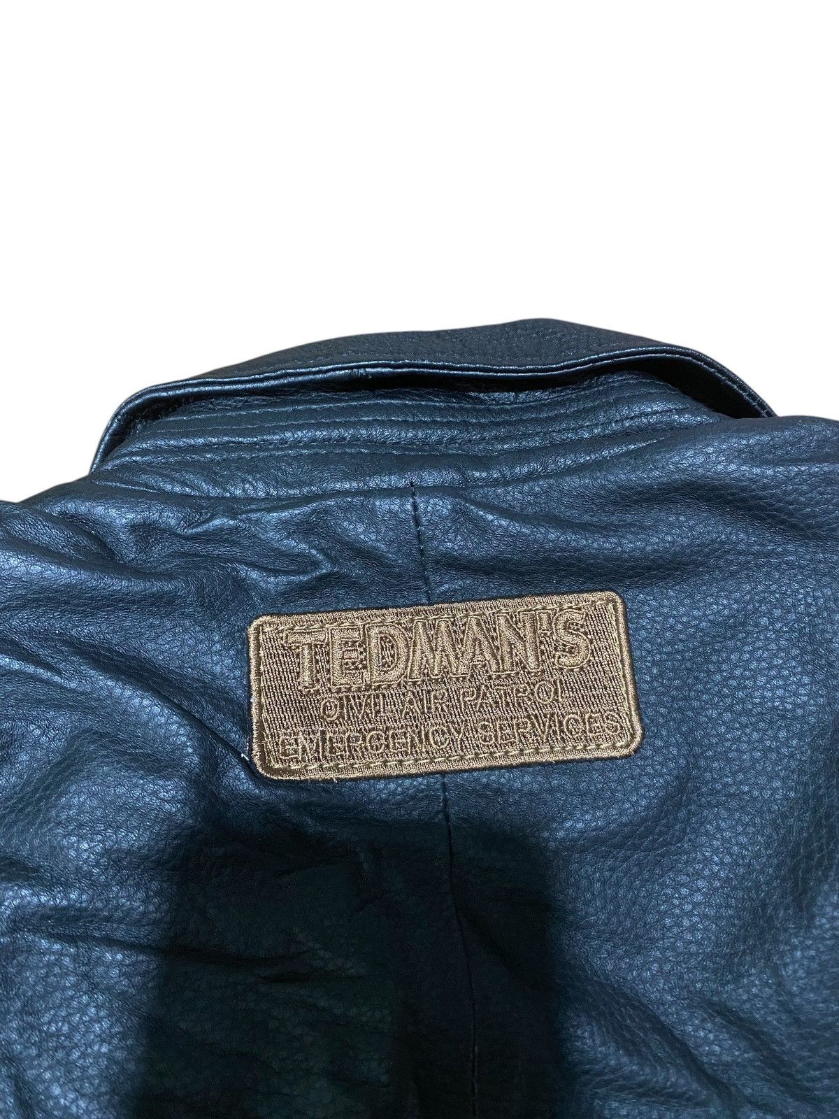 Tedman × Vintage Vintage Tedman Leather Flight Jacket Size US L / EU 52-54 / 3 - 3 Thumbnail