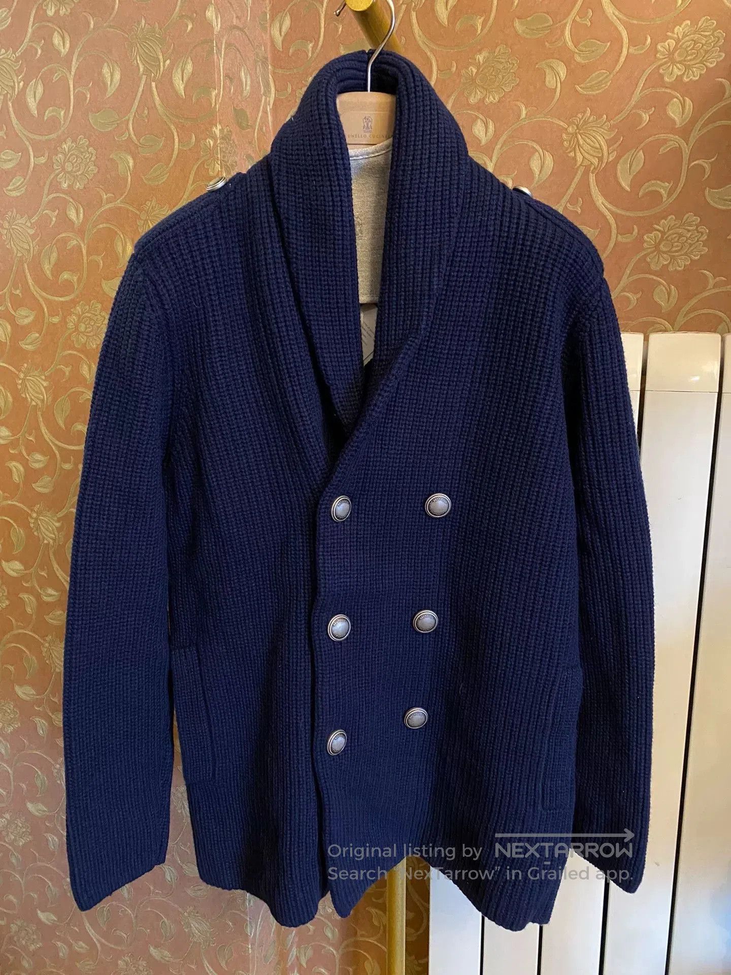 Brunello Cucinelli Cashmere Knit Coat.
