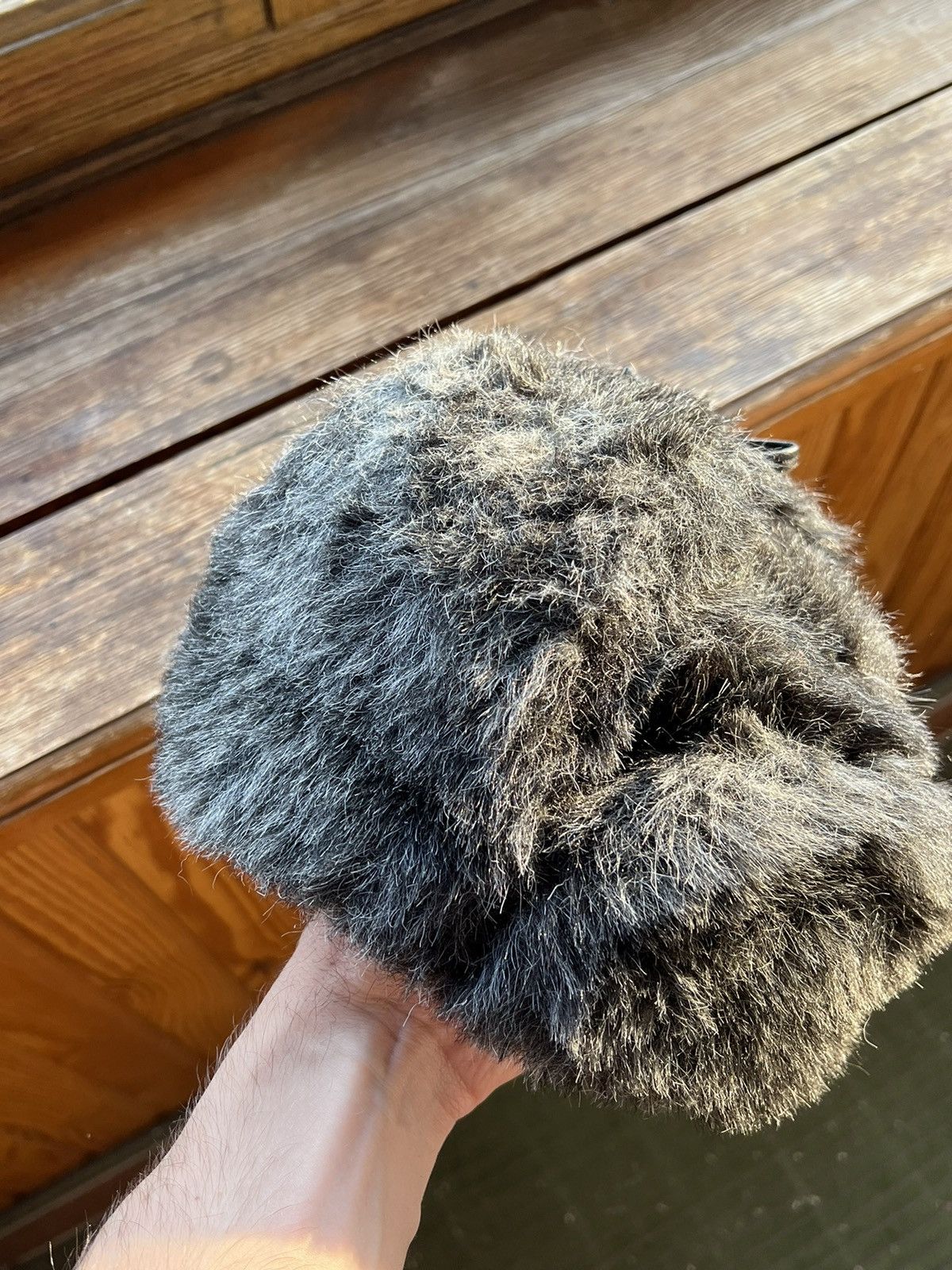 Hat Club Y2K Faux Fur Ushanka Vintage Fuzzy Trapper Hat Huge Size ONE SIZE - 3 Thumbnail