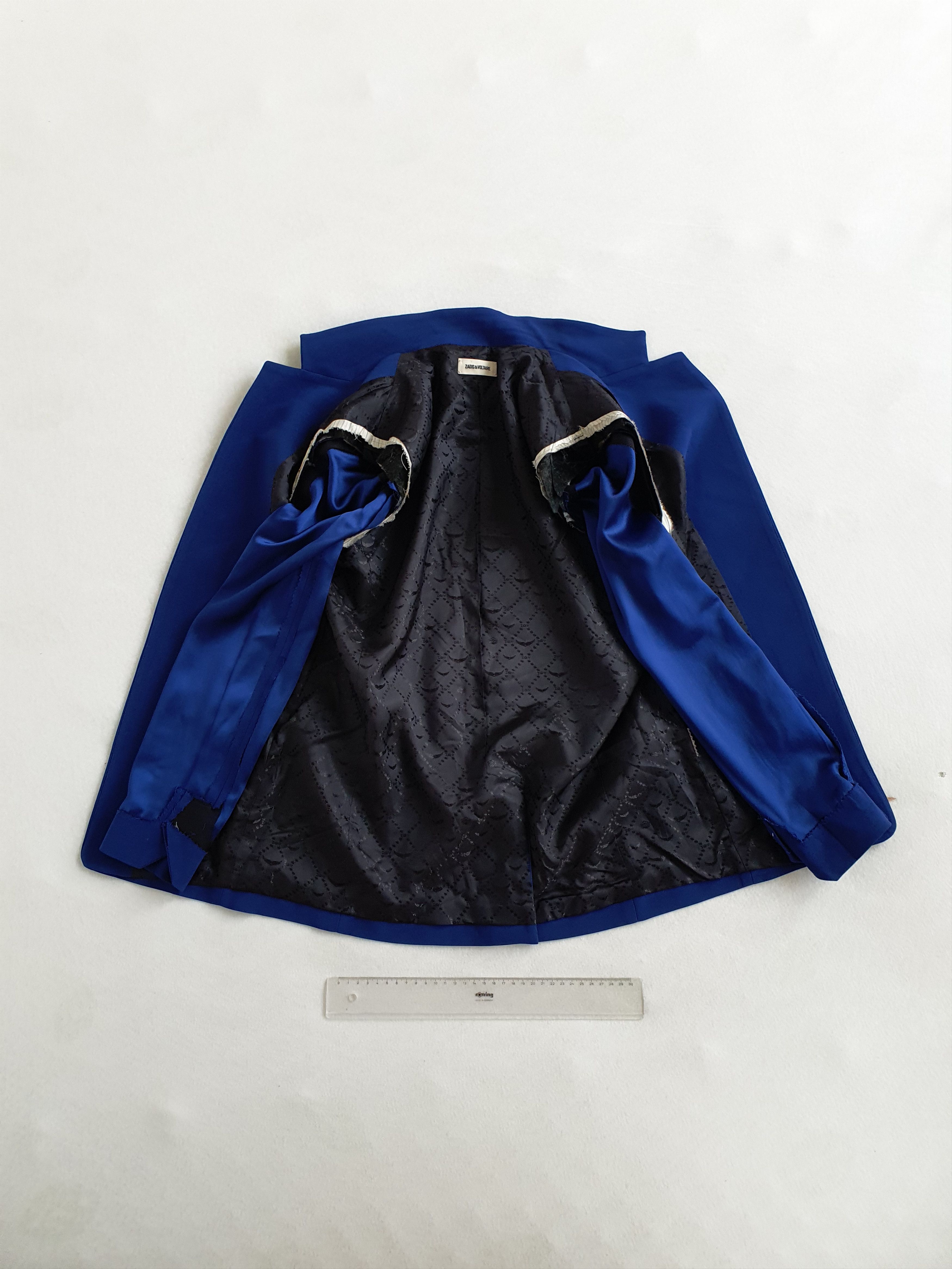 Zadig & Voltaire VOLLY CRÊPE Blazer (WJCA0209F) - Blue - US 8, UK 10 Size S / US 4 / IT 40 - 13 Thumbnail