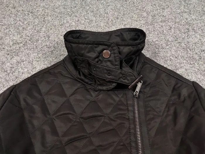Burberry Burberry London Quilted Black Nova Check Biker Jacket Size S / US 4 / IT 40 - 6 Thumbnail