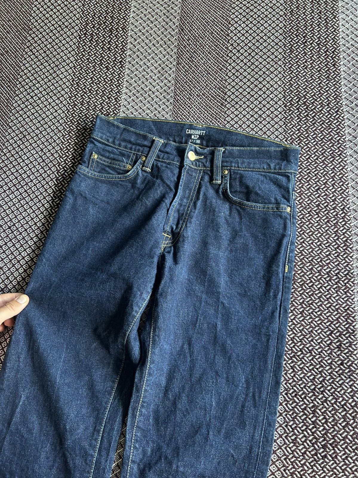 Vintage Vintage Carhartt WIP Denim Jeans Streetwear Style Size 27x32 Size 27" / US 4 / IT 40 - 7 Thumbnail