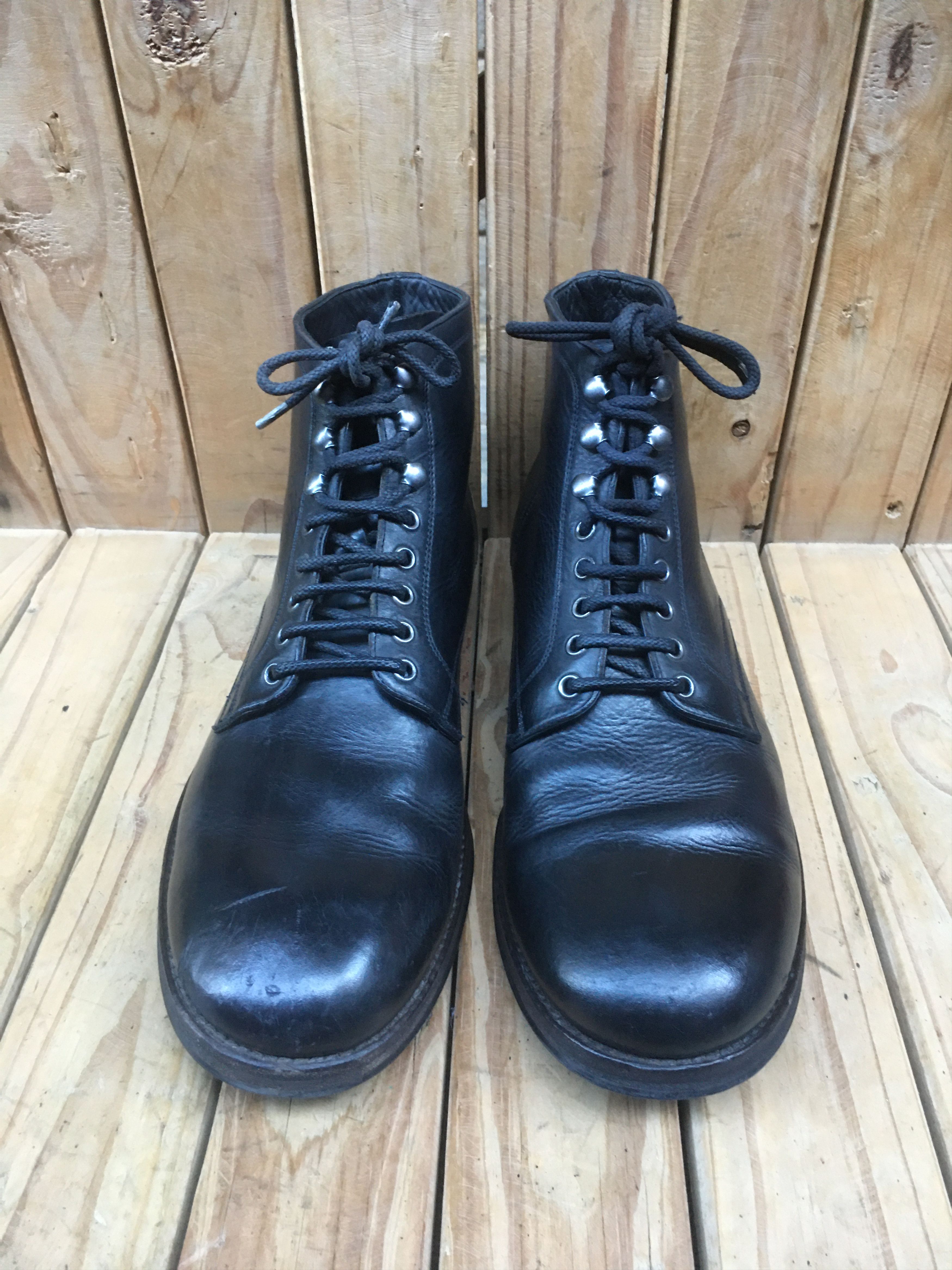 Dolce & Gabbana Dolce & Gabbana black leather boots Size US 12 / EU 45 - 5 Thumbnail