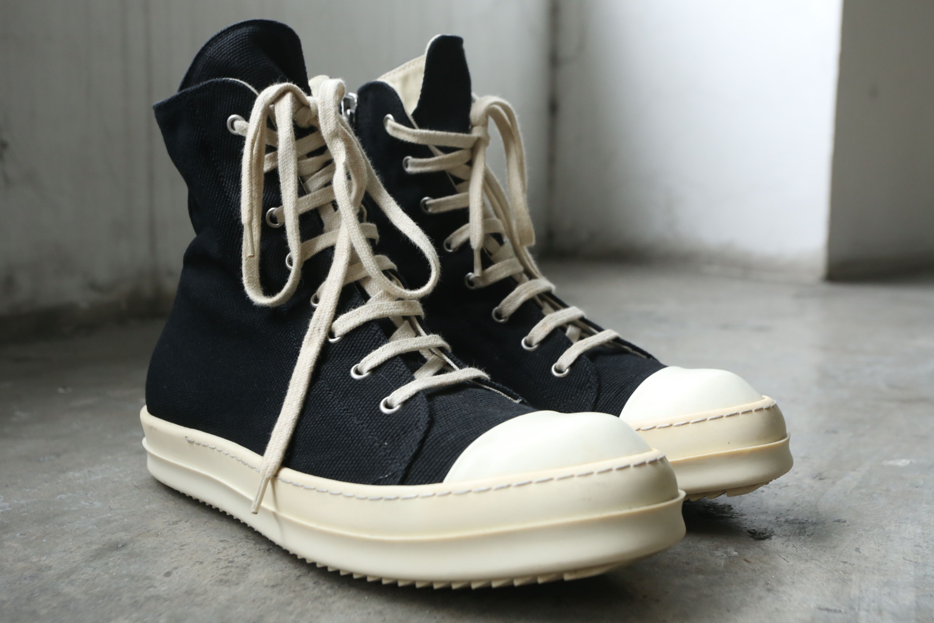 Rick Owens Drkshdw Rick Owens DRKSHDW - Ramones Hi Size US 9 / EU 42 - 1 Thumbnail