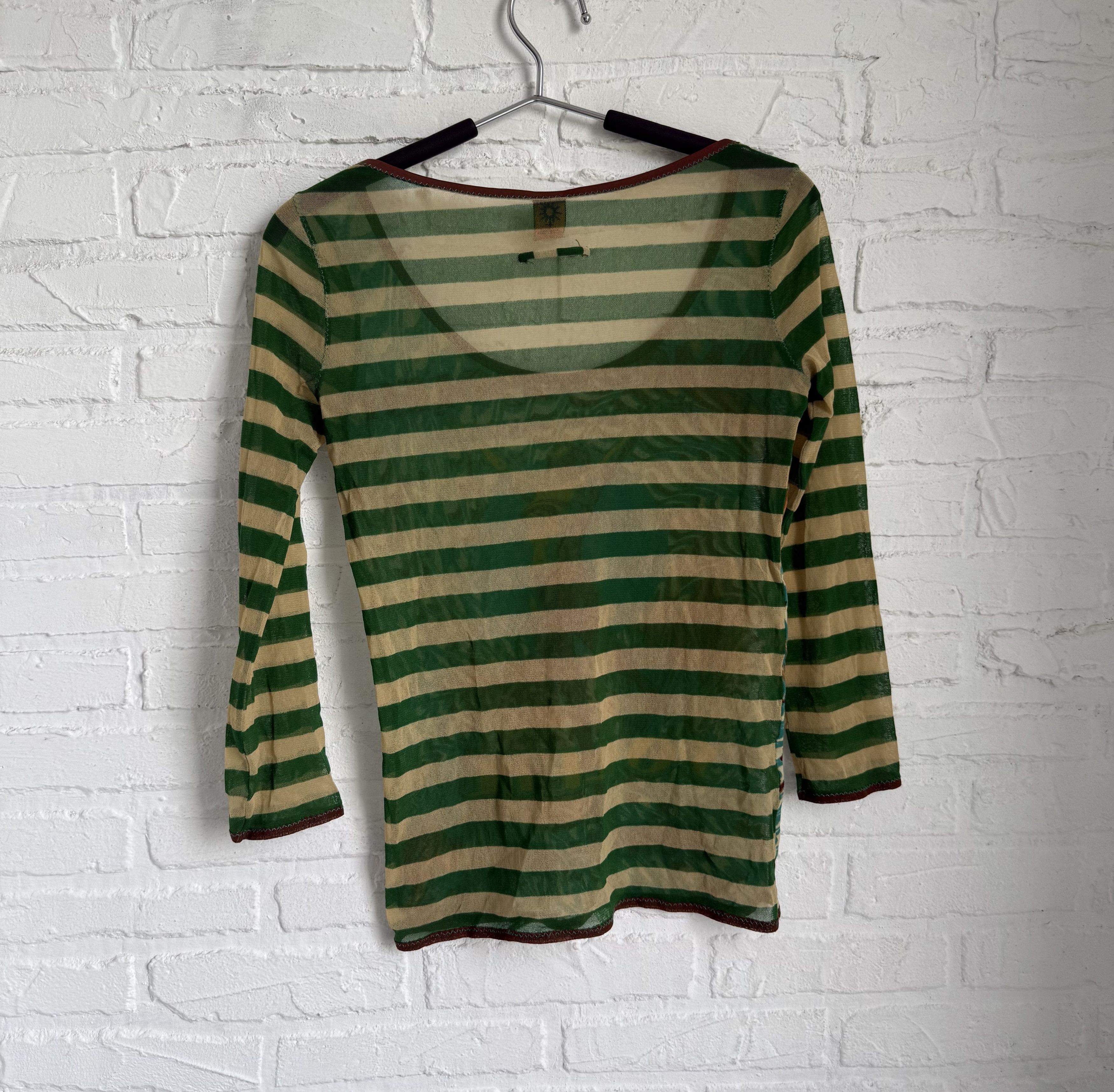 Jean Paul Gaultier Vintage 90s Jean Paul Gaultier Amour au Soleil mesh top Size M / US 6-8 / IT 42-44 - 4 Thumbnail