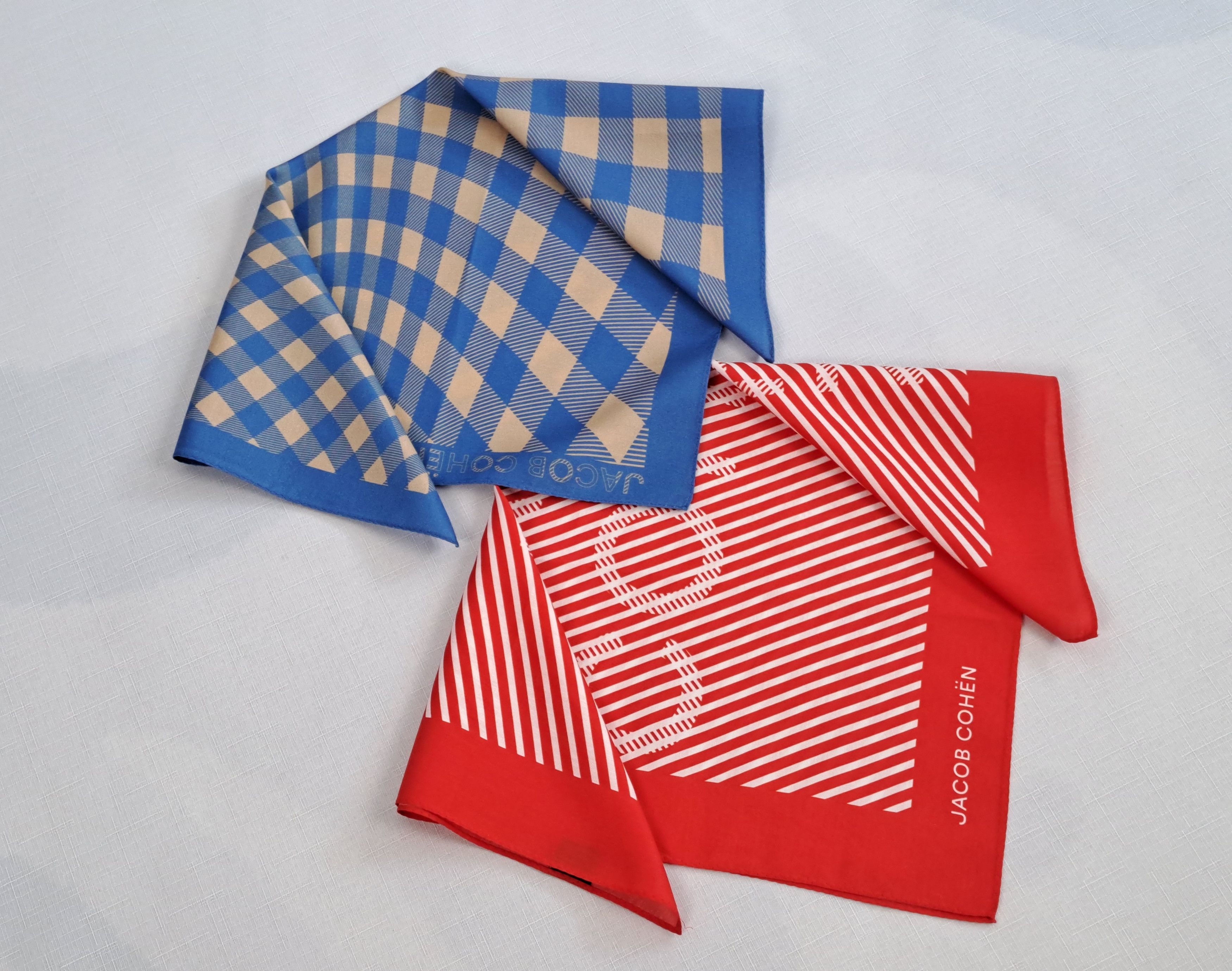 Jacob Cohen JACOB COHEN Bandana Handkerchief Headband Pocket Square. Size ONE SIZE - 4 Thumbnail