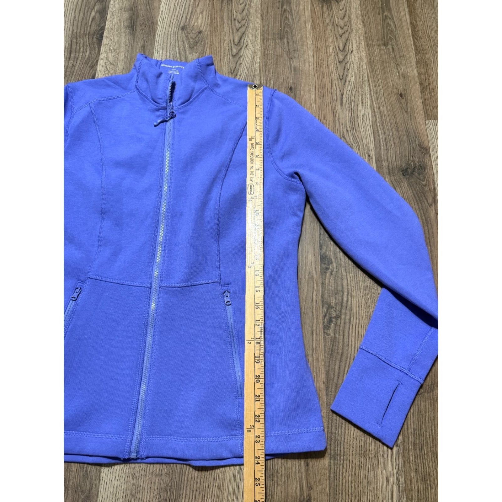 Essentials Amazon Essentials Sweatshirt Shirt Women L Purple Full Zip Long Sleeve Modern Fall Winter Spring Summer Regular Size L / US 10 / IT 46 - 7 Thumbnail