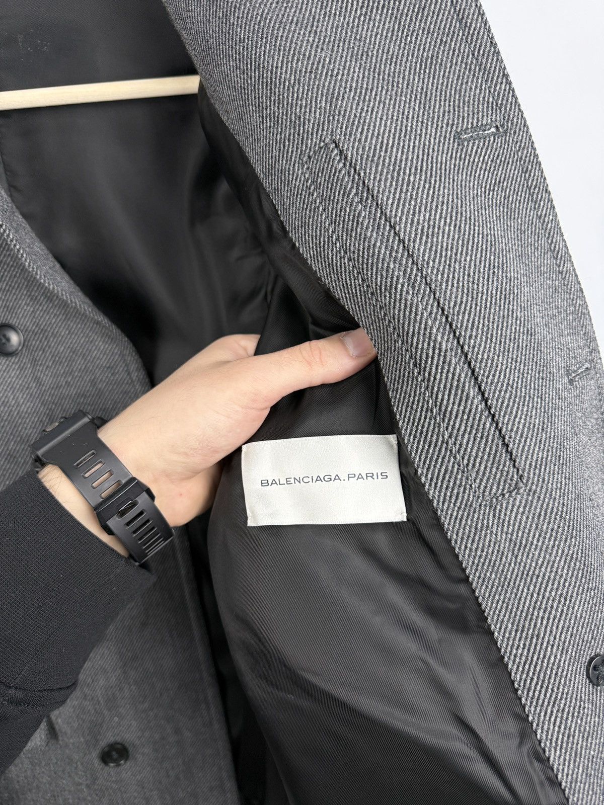 Balenciaga 🇫🇷 Balenciaga Paris Archive Double Breasted Wool Jacket Rare Size US M / EU 48-50 / 2 - 6 Thumbnail