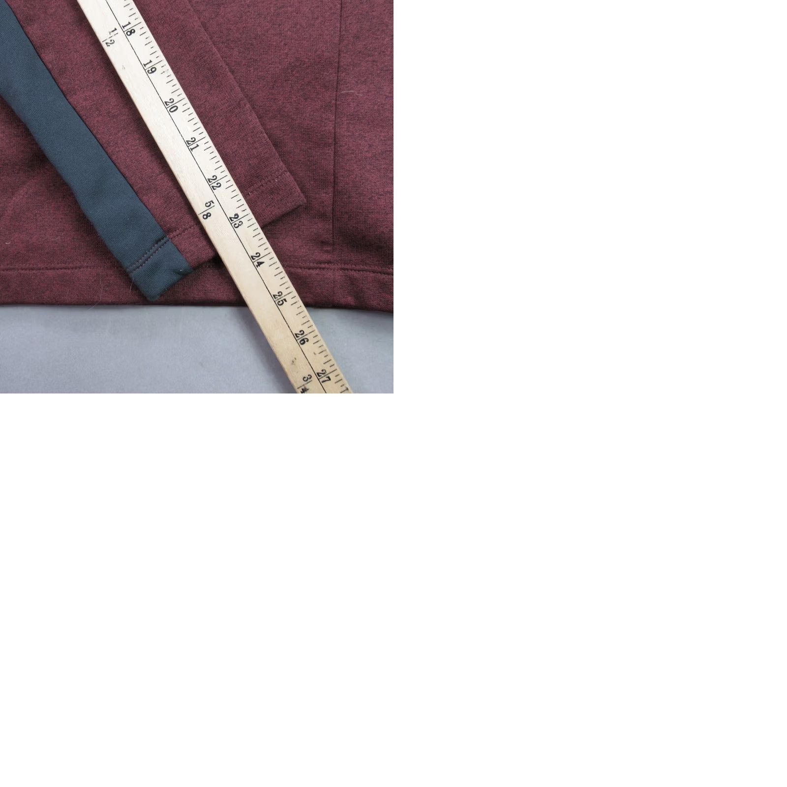 The North Face The North Face Pullover Mens Medium Long Sleeve 1/4 Zip Casual Burgundy Lightweight Size US L / EU 52-54 / 3 - 9 Thumbnail