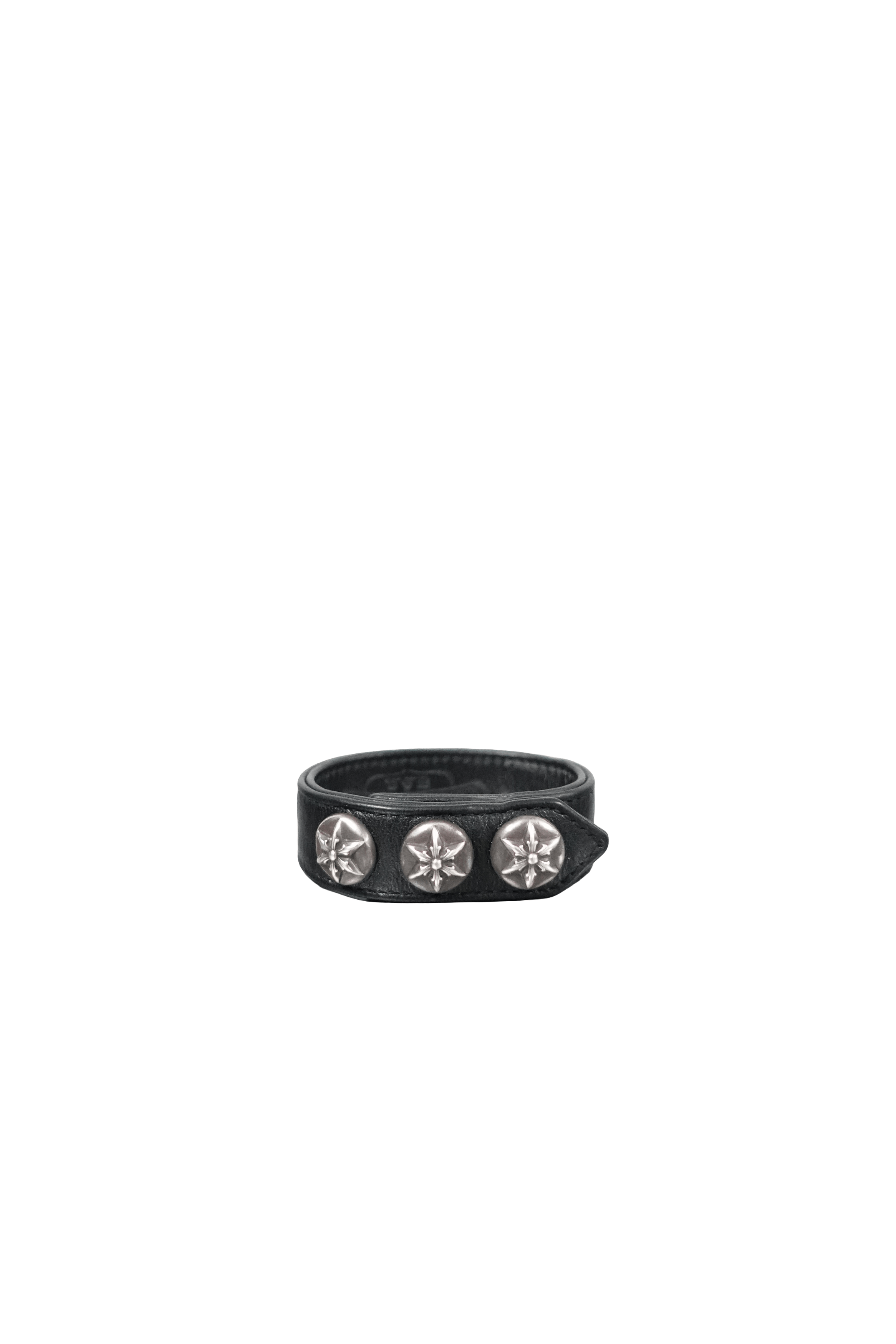 Chrome Hearts CHROME HEARTS LEATHER STAR SNAP BRACELET Size ONE SIZE - 1 Thumbnail