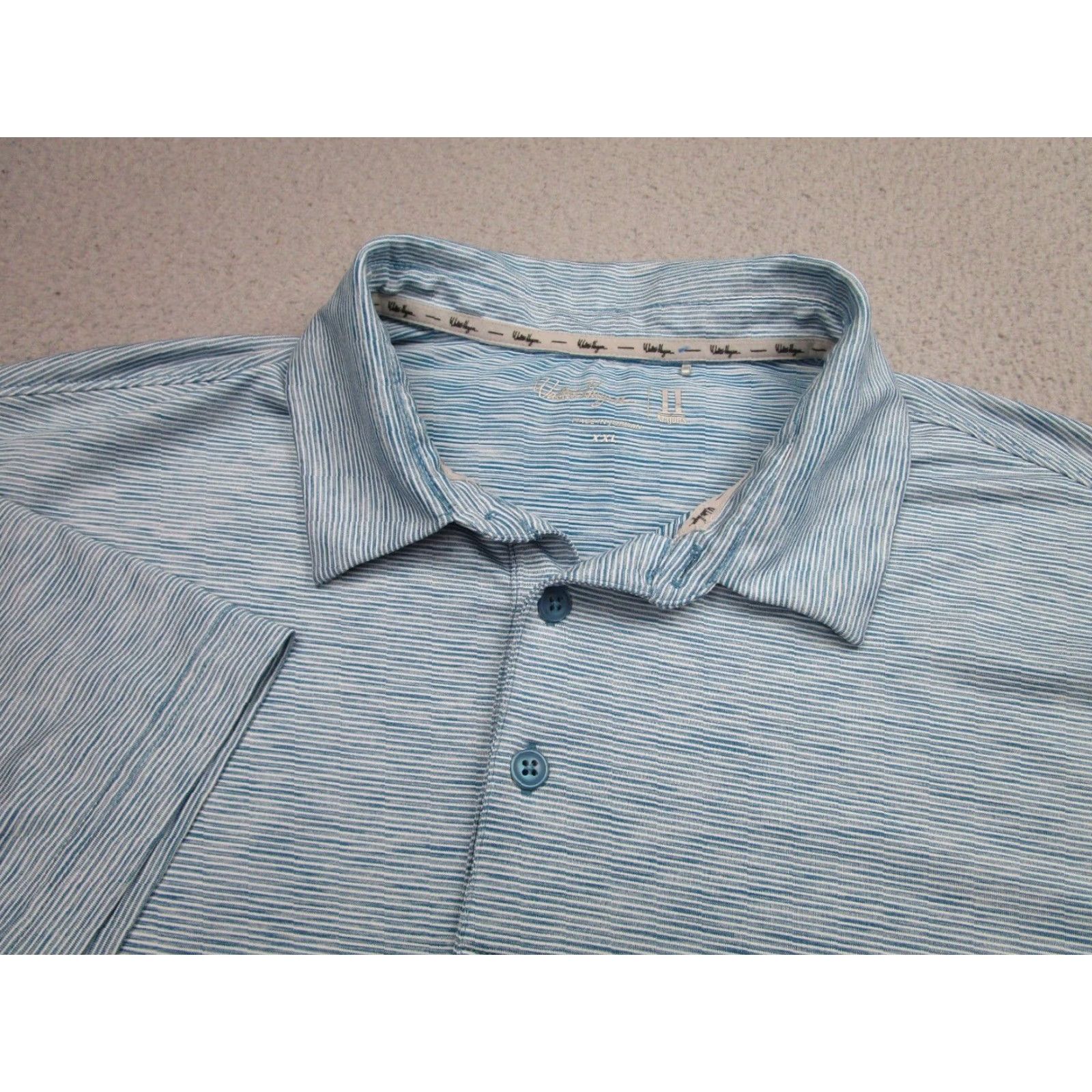 Vintage Walter Hagen Shirt Mens 2XL Blue Performance Polo Golf Stretch Wicking Size US XXL / EU 58 / 5 - 3 Thumbnail