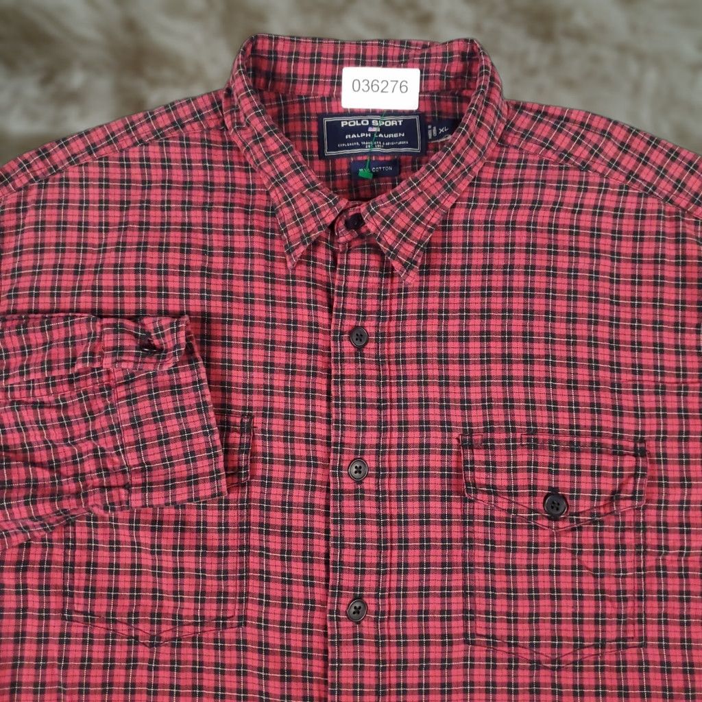 Ralph Lauren Ralph Lauren Shirt Mens XL Red Black Plaid Button-Up Long Sleeve Casual Classic Preppy Button-Down Men XL Red Plaid Size US XL / EU 56 / 4 - 1 Thumbnail
