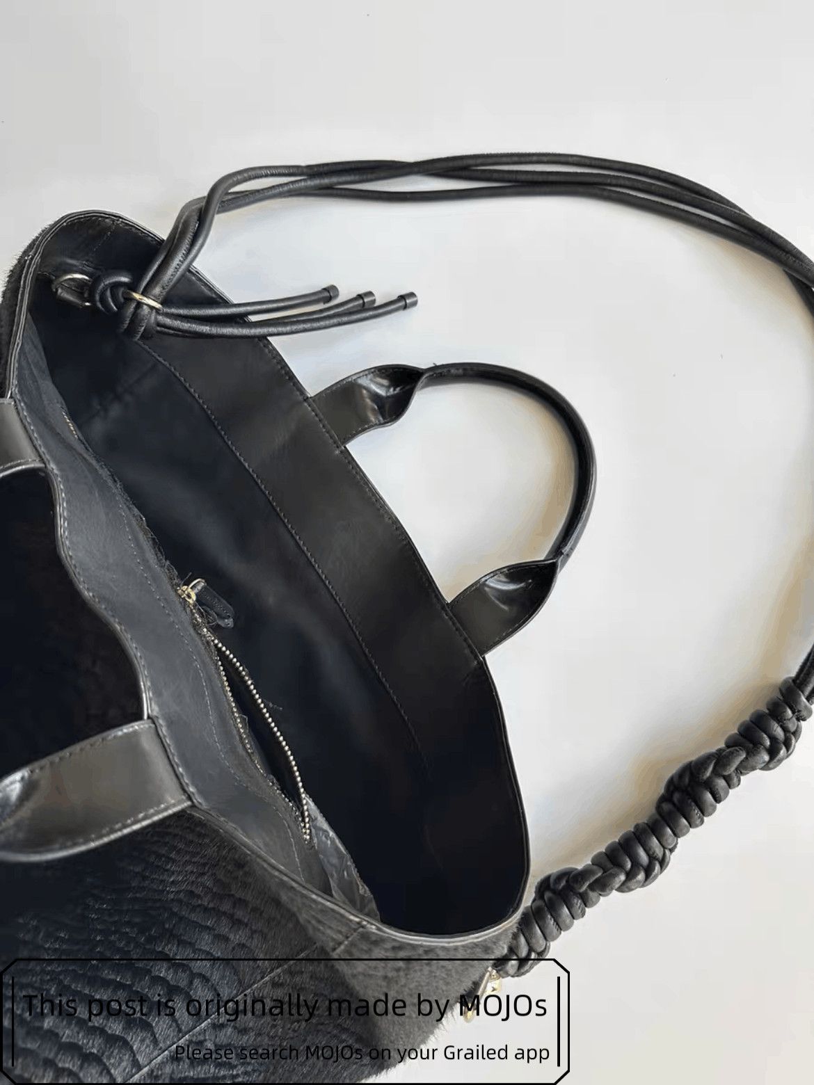 Dries Van Noten Dries Van Noten Fur Leather Shoulder Bag mojos1802 Size ONE SIZE - 6 Thumbnail