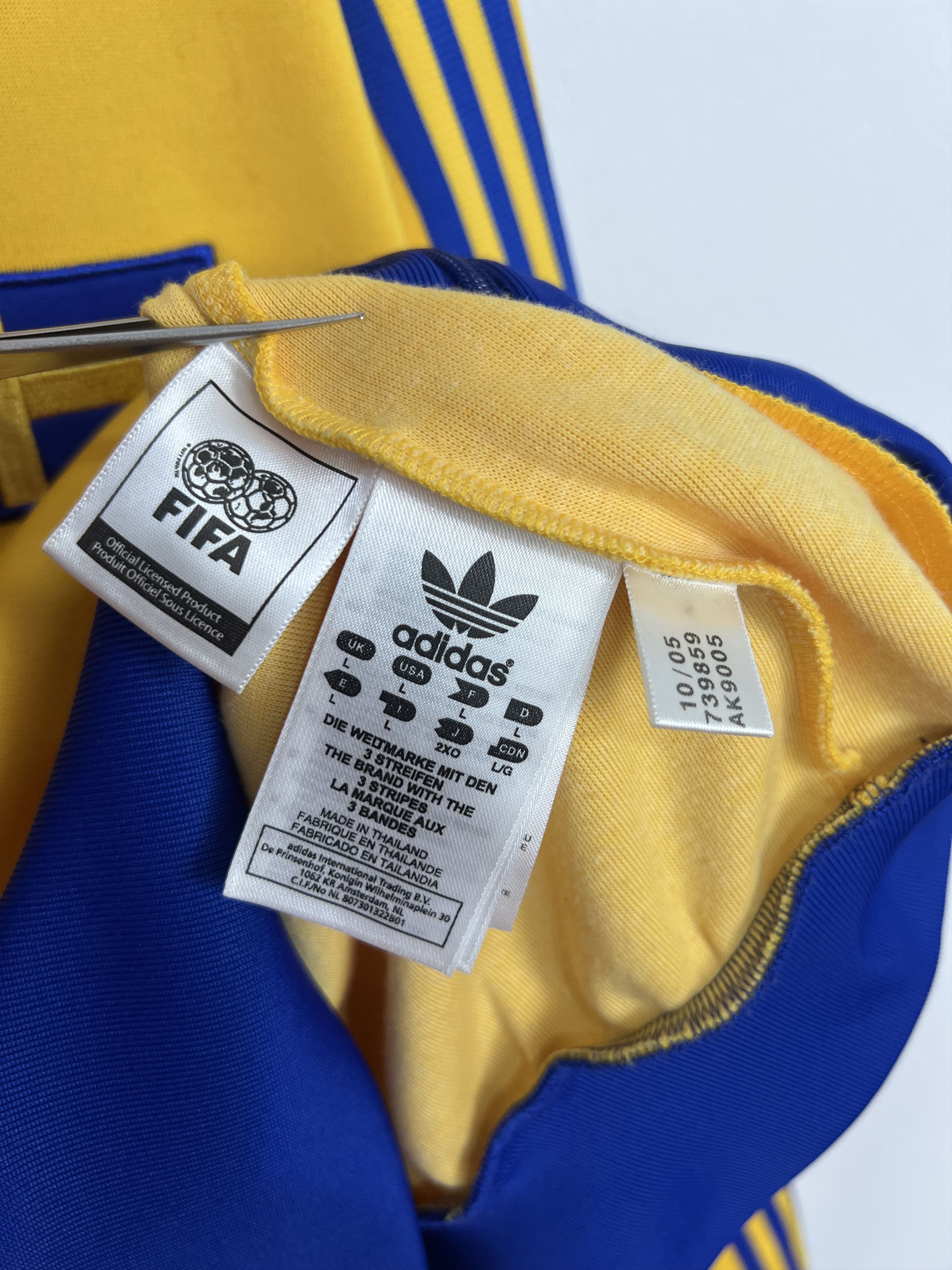 Adidas Originals Sweden Football Jacket Soccer National Track Top Size US L / EU 52-54 / 3 - 8 Thumbnail