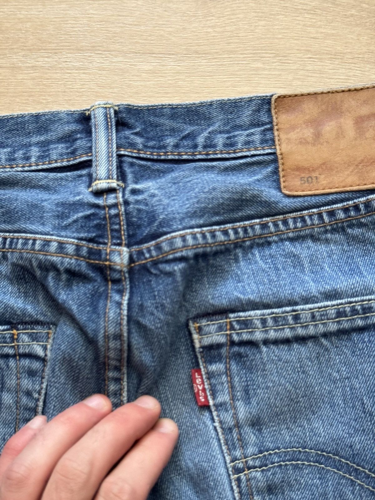Levi's Vintage Clothing Levi’s 501 Mede In USA Selvedge Denim Blue Denim Jeans Size US 32 / EU 48 - 7 Thumbnail