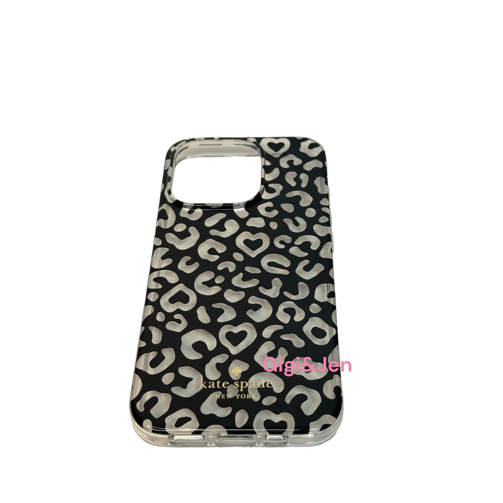 Kate Spade Kate Spade iPhone 15 Clear phone case Graphic Black Hearts Size ONE SIZE - 7 Thumbnail