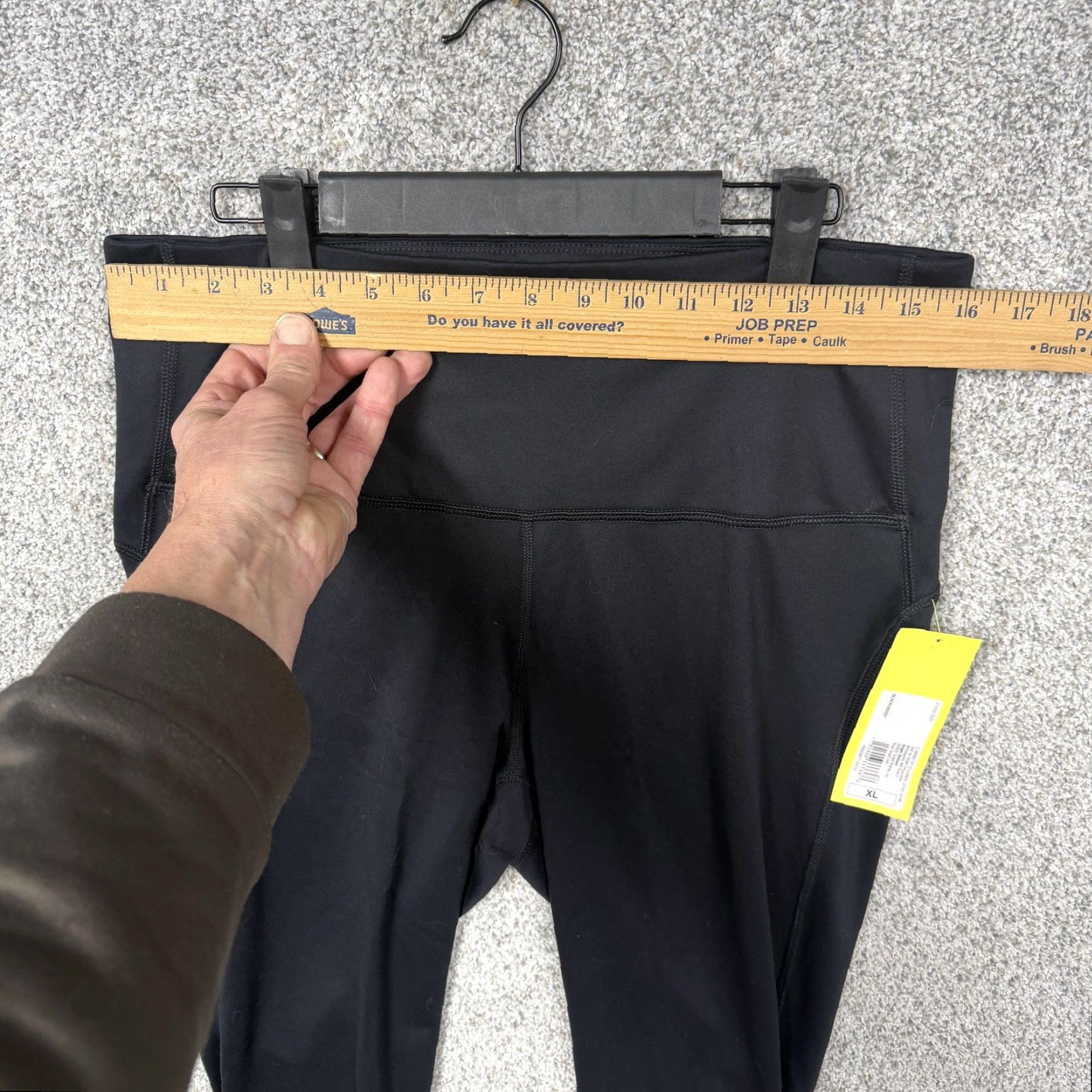 Vintage All In Motion Leggings Womens XL 32x24.5 Black Yoga Gym NWT Size 40" / US 18 - 5 Thumbnail