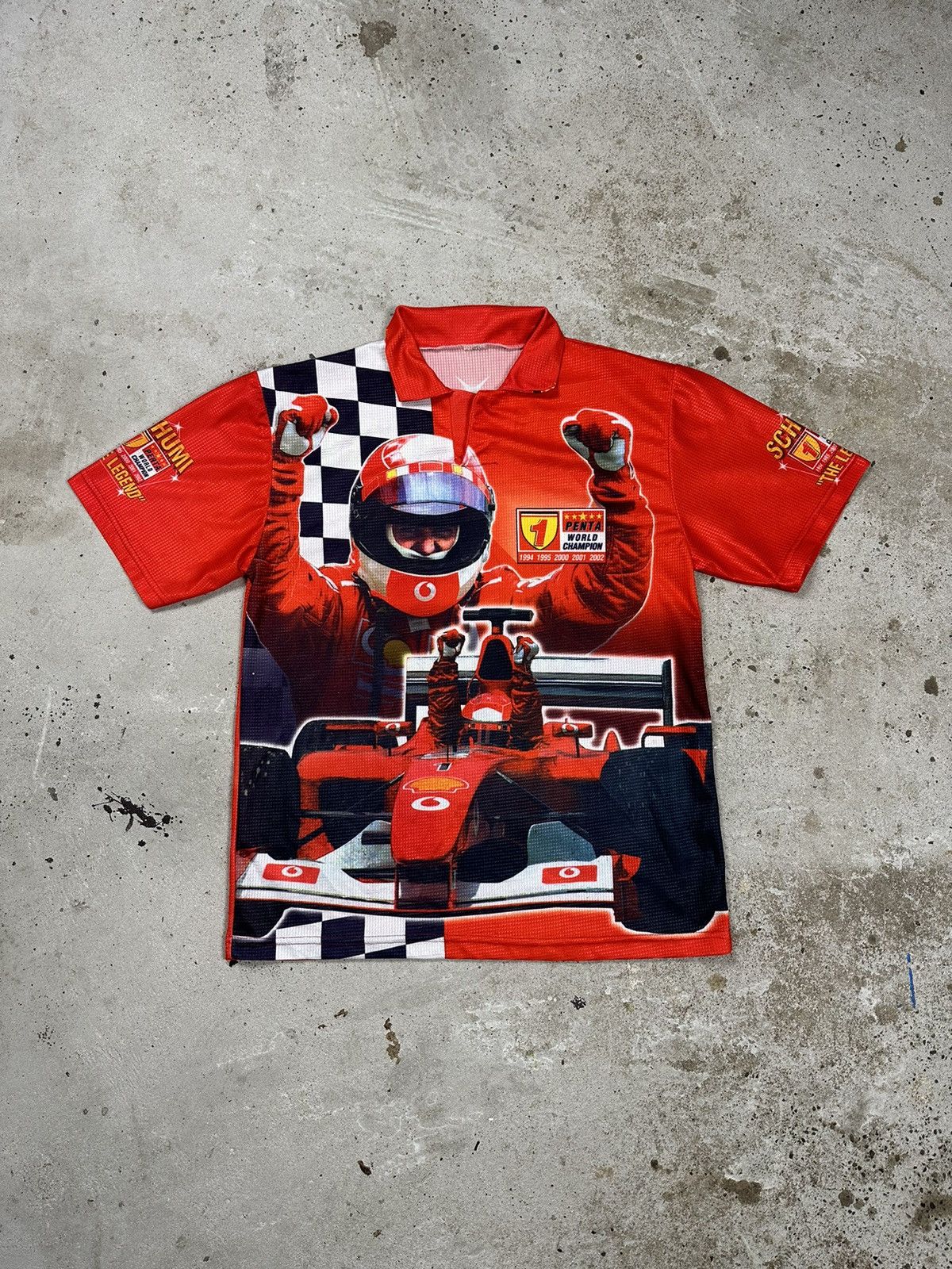 Ferrari × Formula 1 × Vintage Vintage Y2K Ferrari Michael Schumacher Formula Uno Jersey Size US M / EU 48-50 / 2 - 1 Thumbnail