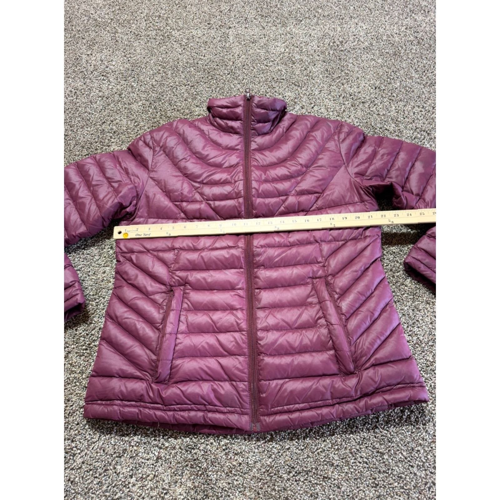 Vintage Wyoming Traders Stormy Puffer Coat Women's Down Jacket Large Plum Windproof 800 Fill Quilted Coat Size L / US 10 / IT 46 - 6 Thumbnail