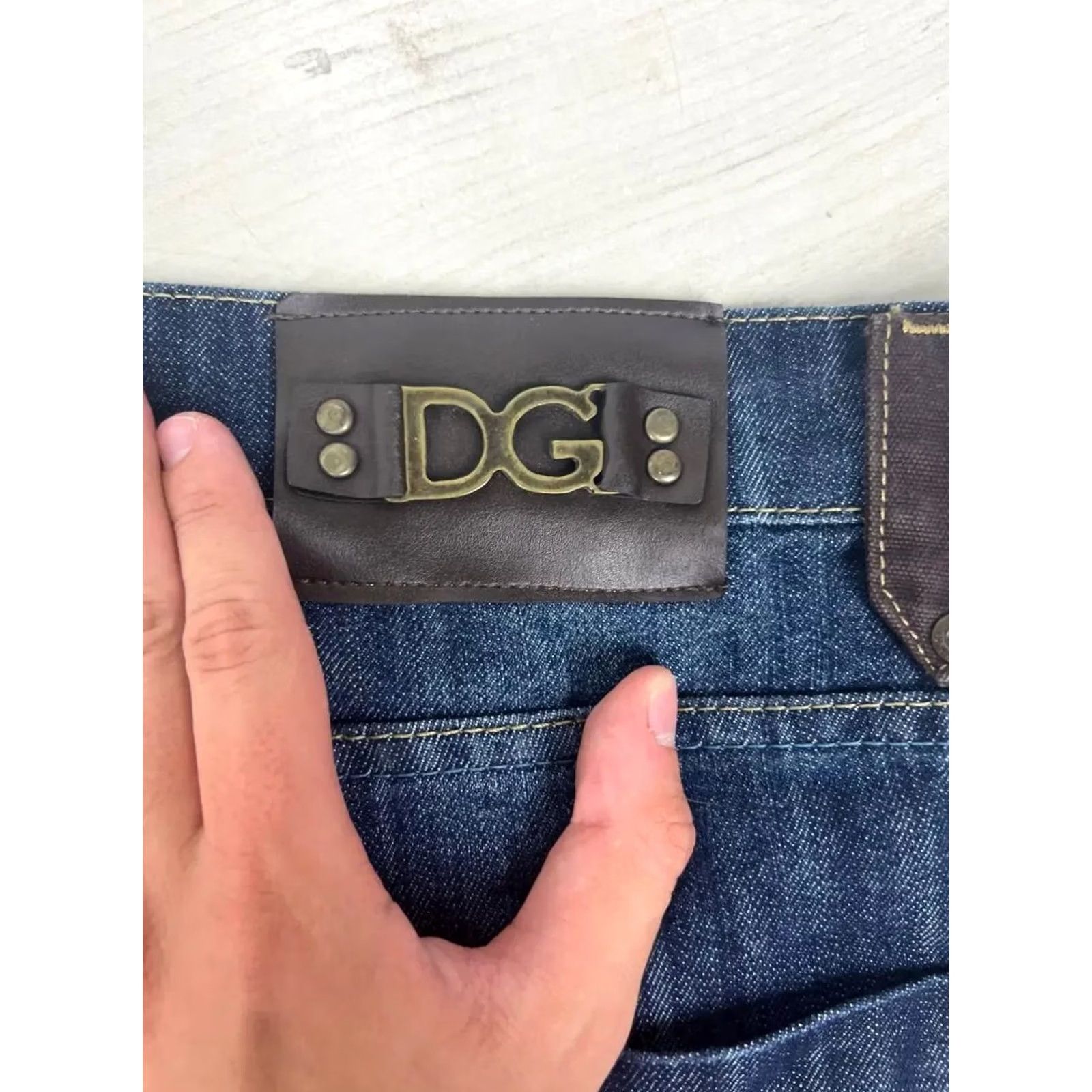 Dolce & Gabbana VINTAGE Dolce&Gabbana Jeans Big Logo Denim DG Y2K 90s Men Size 38 Blue Size US 38 / EU 54 - 4 Thumbnail