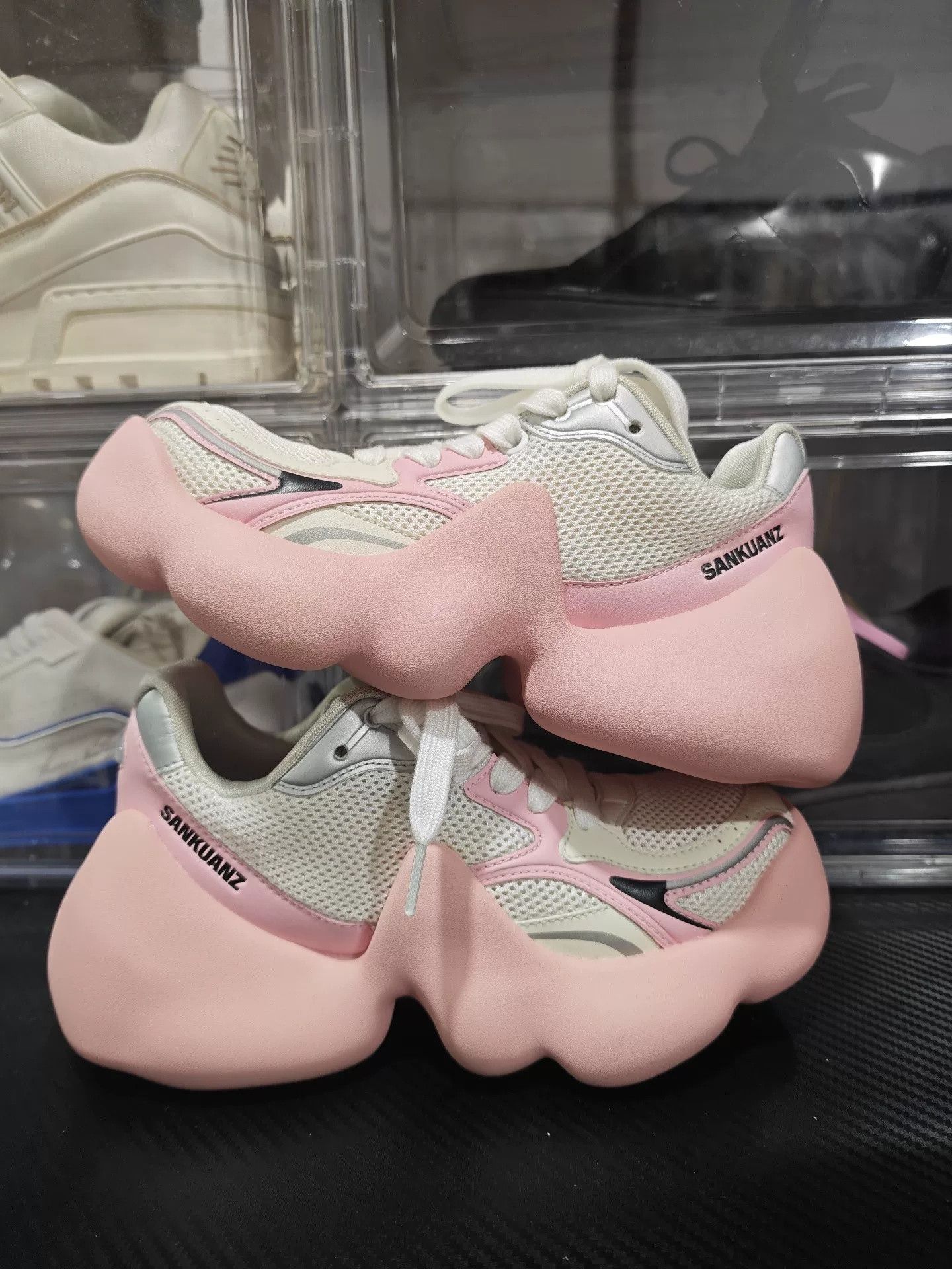 Sankuanz Pink Bumpy Bubble Sneakers, Women's (Size 5) — image 2 of 6