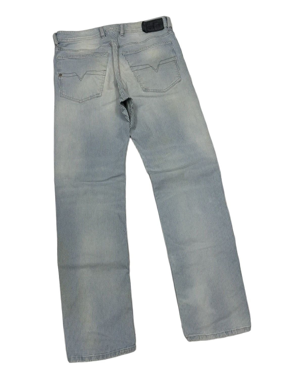 Vintage Diesel Blue Stripe Faded Denim Jeans