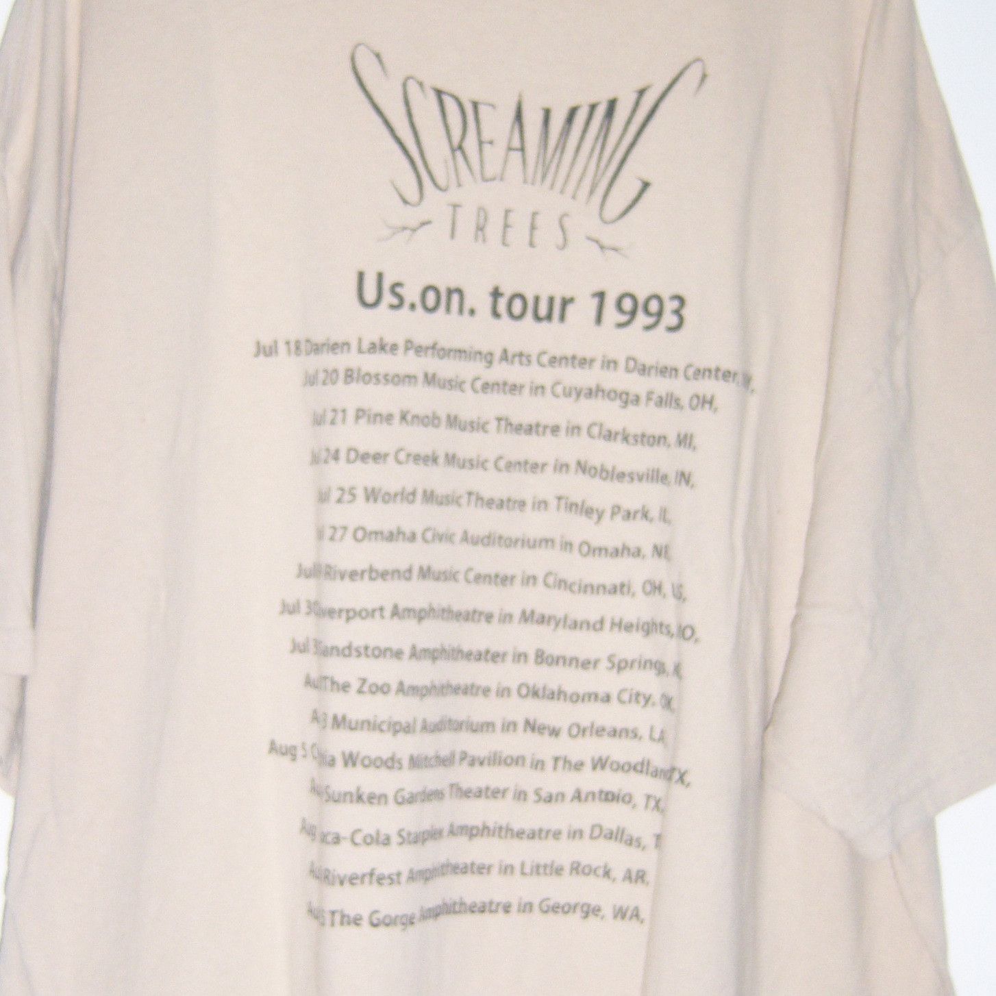 Band Tees Screaming Trees US on Tour 93 Size US XXL / EU 58 / 5 - 11 Thumbnail