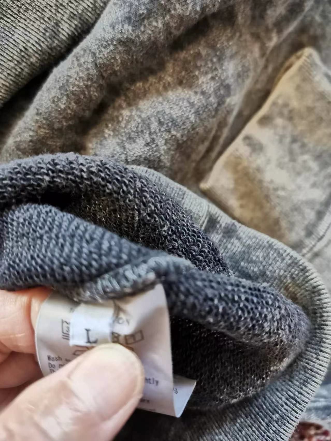 Cav Empt Cav Empt Bleach Wash Crew Sweat Grey Size US L / EU 52-54 / 3 - 10 Thumbnail