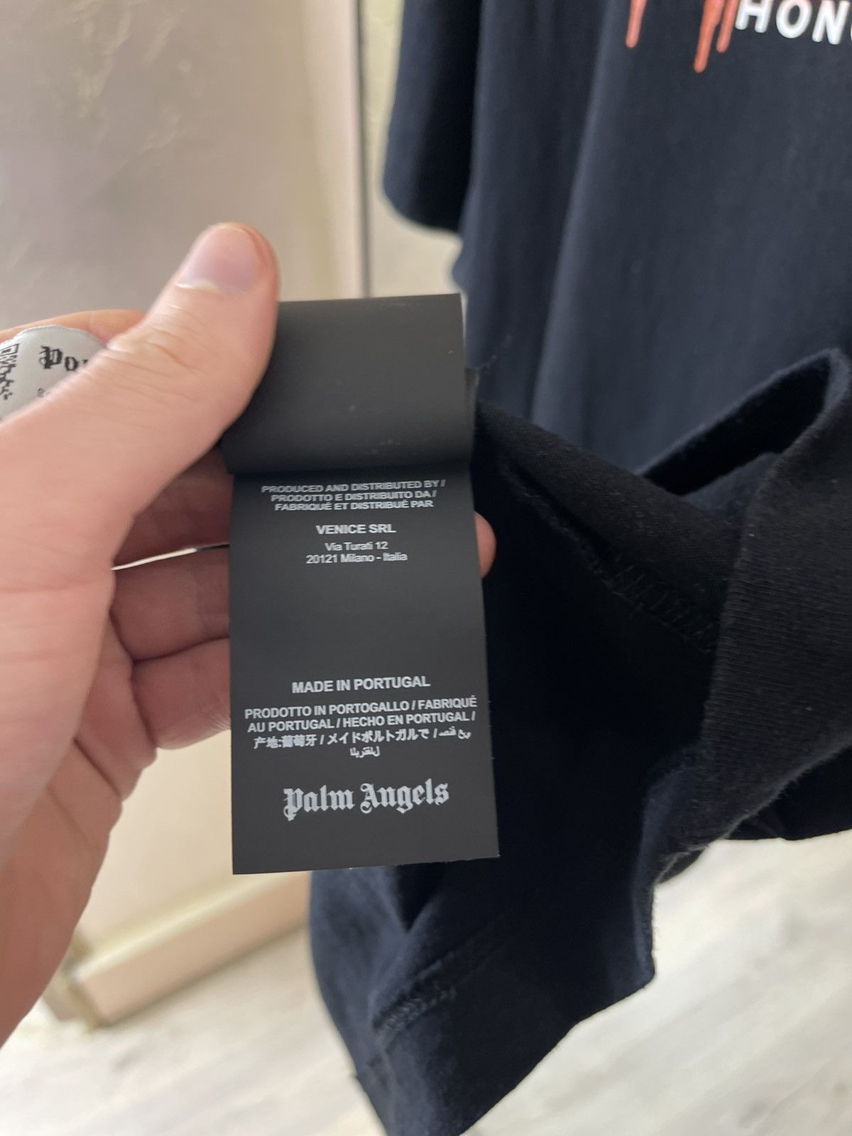 Palm Angels Palm Angels Hong Kong Spray Logo Oversized Tee Size US L / EU 52-54 / 3 - 7 Thumbnail