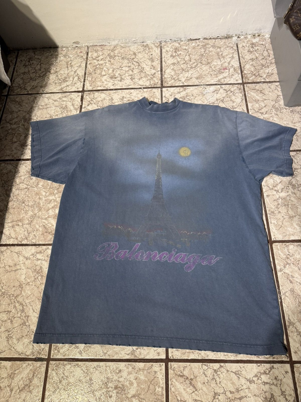 Balenciaga Paris Faded T-Shirt