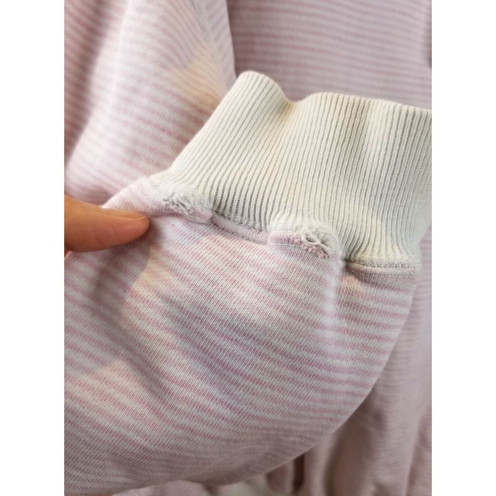 Polo Ralph Lauren VINTAGE 80' RALPH LAUREN POLO PINK STRIPED BUTTON DOWN SWEATSHIRT XL MEN Size US XL / EU 56 / 4 - 7 Thumbnail