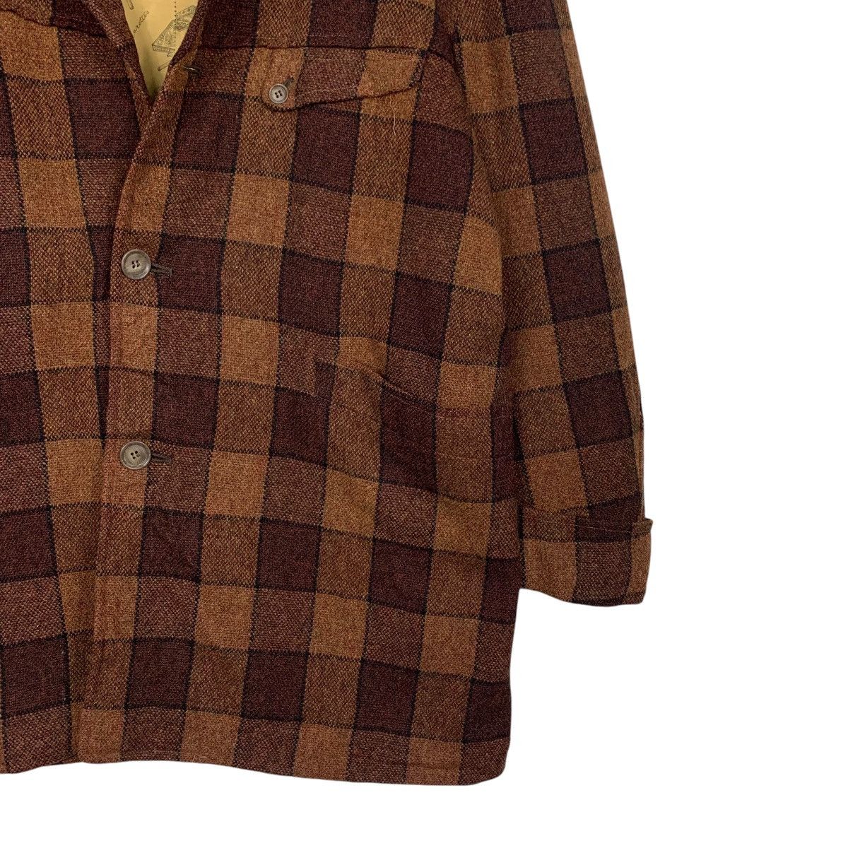 Vintage Vintage 80’s Classic Retro Checked Wool Jacket #2868-C129 Size US L / EU 52-54 / 3 - 6 Thumbnail